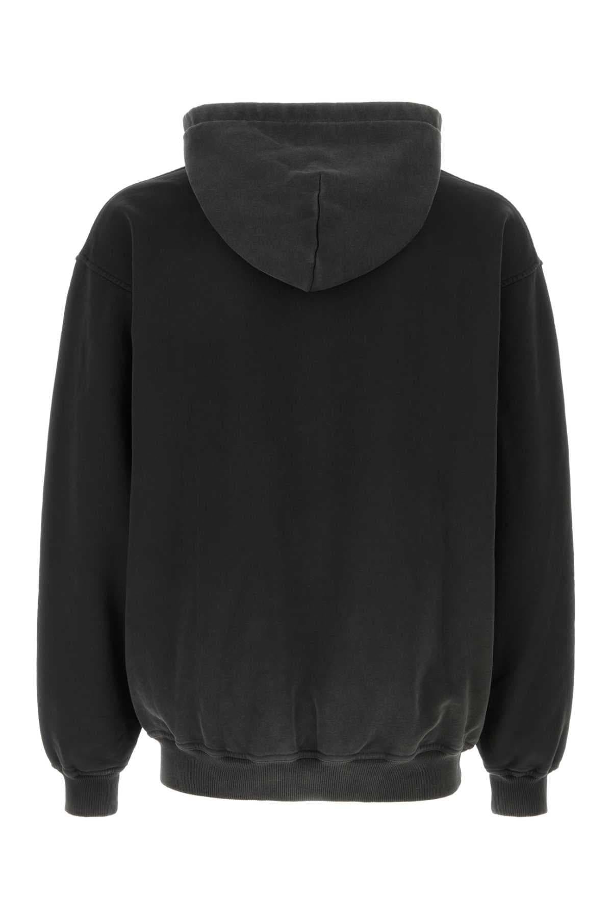 Charcoal cotton Thoroughbred sweatshirt - мініатюра 2