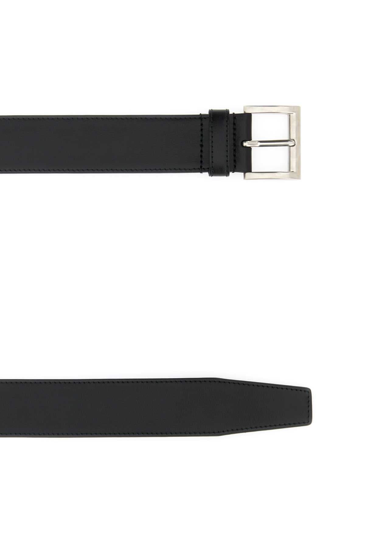 Black leather belt - мініатюра 2