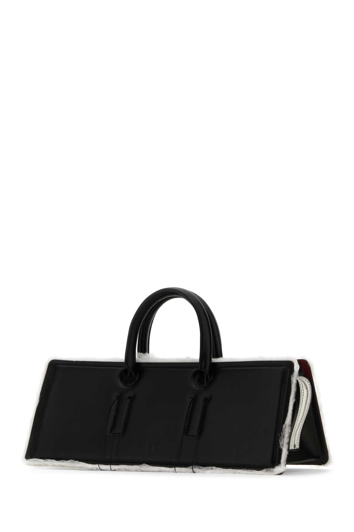 Black leather Otto handbag - мініатюра 2