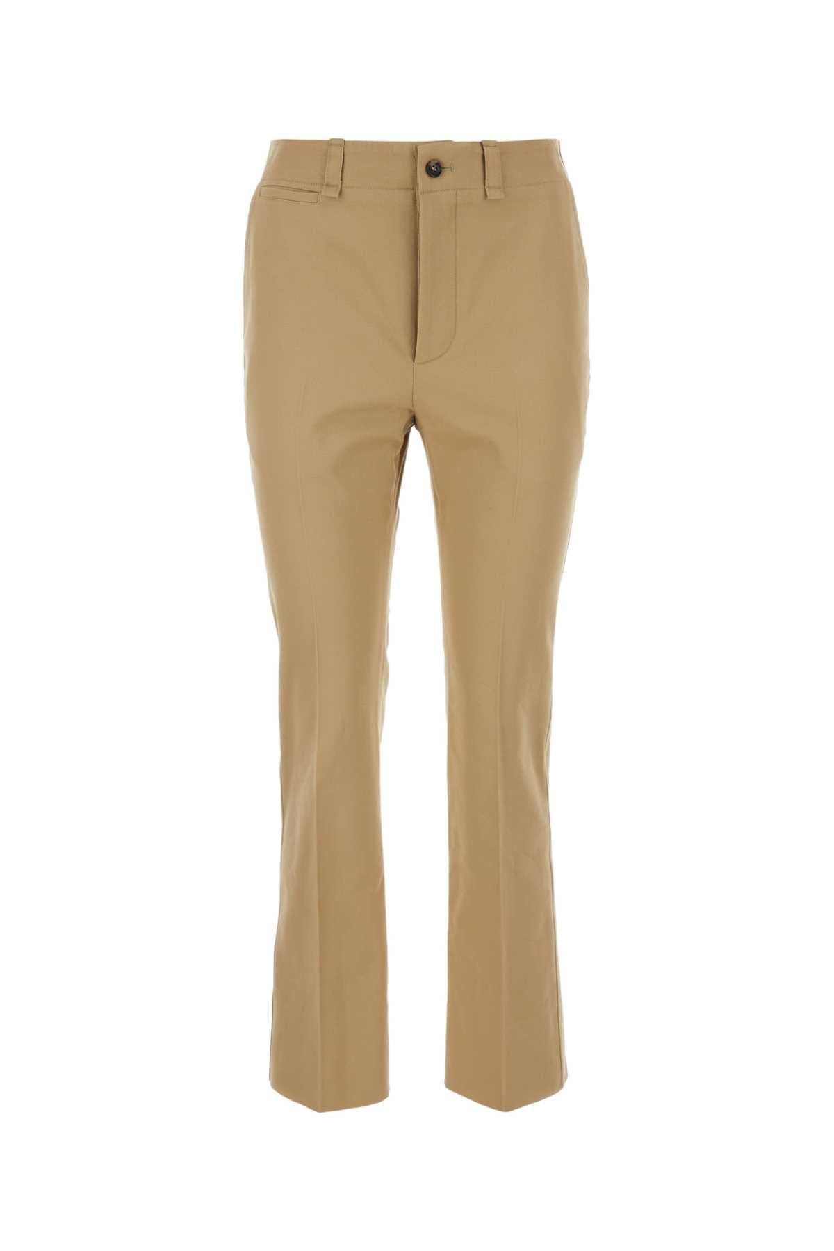 Camel cotton pant