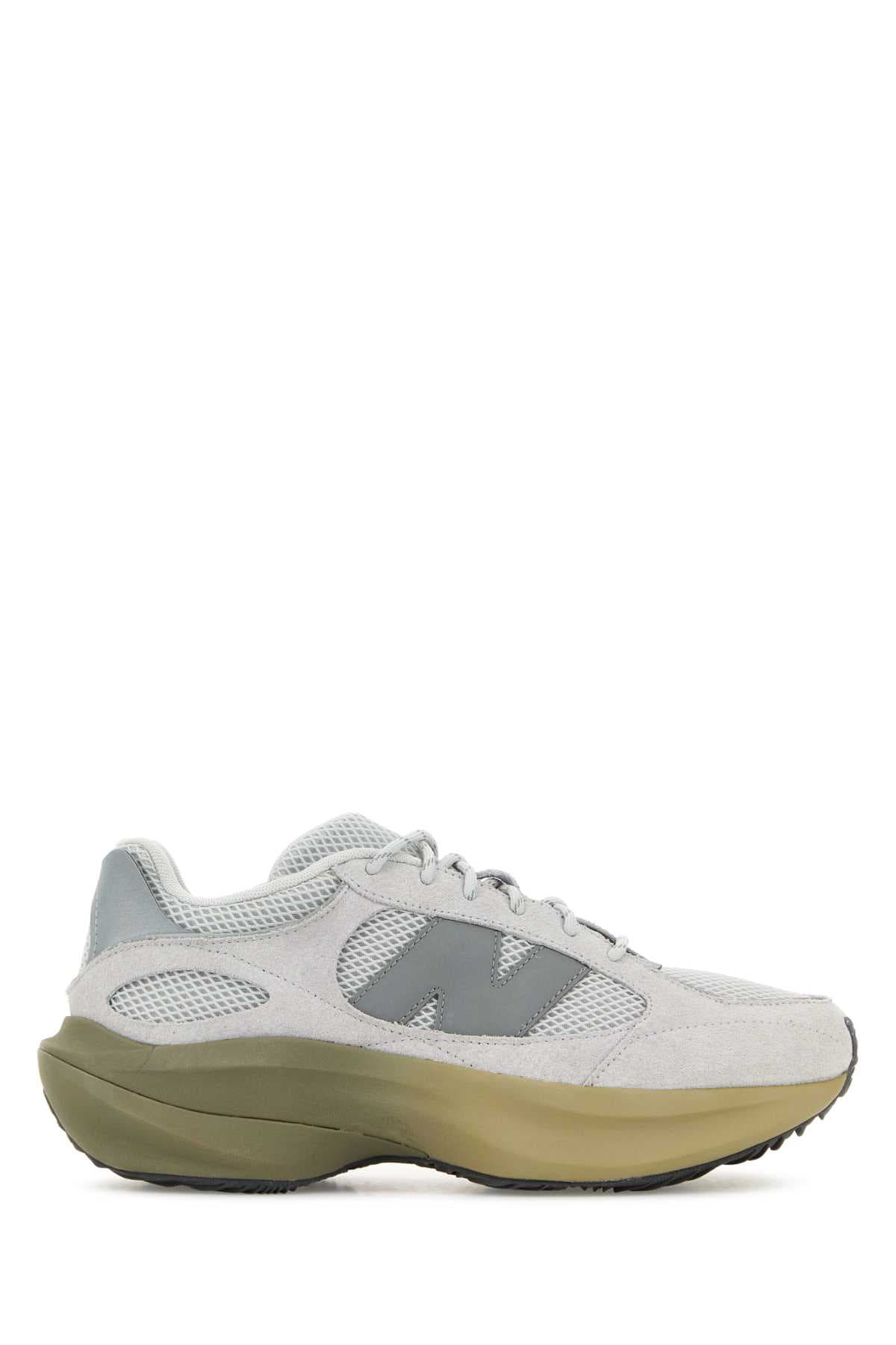 Grey suede and mesh WRPD sneakers