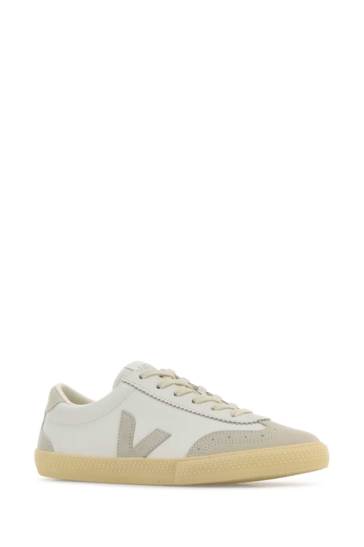 White leather Volley O.T. sneakers - мініатюра 2