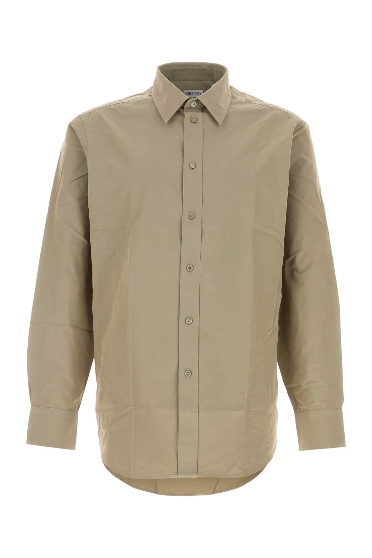 Khaki poplin shirt