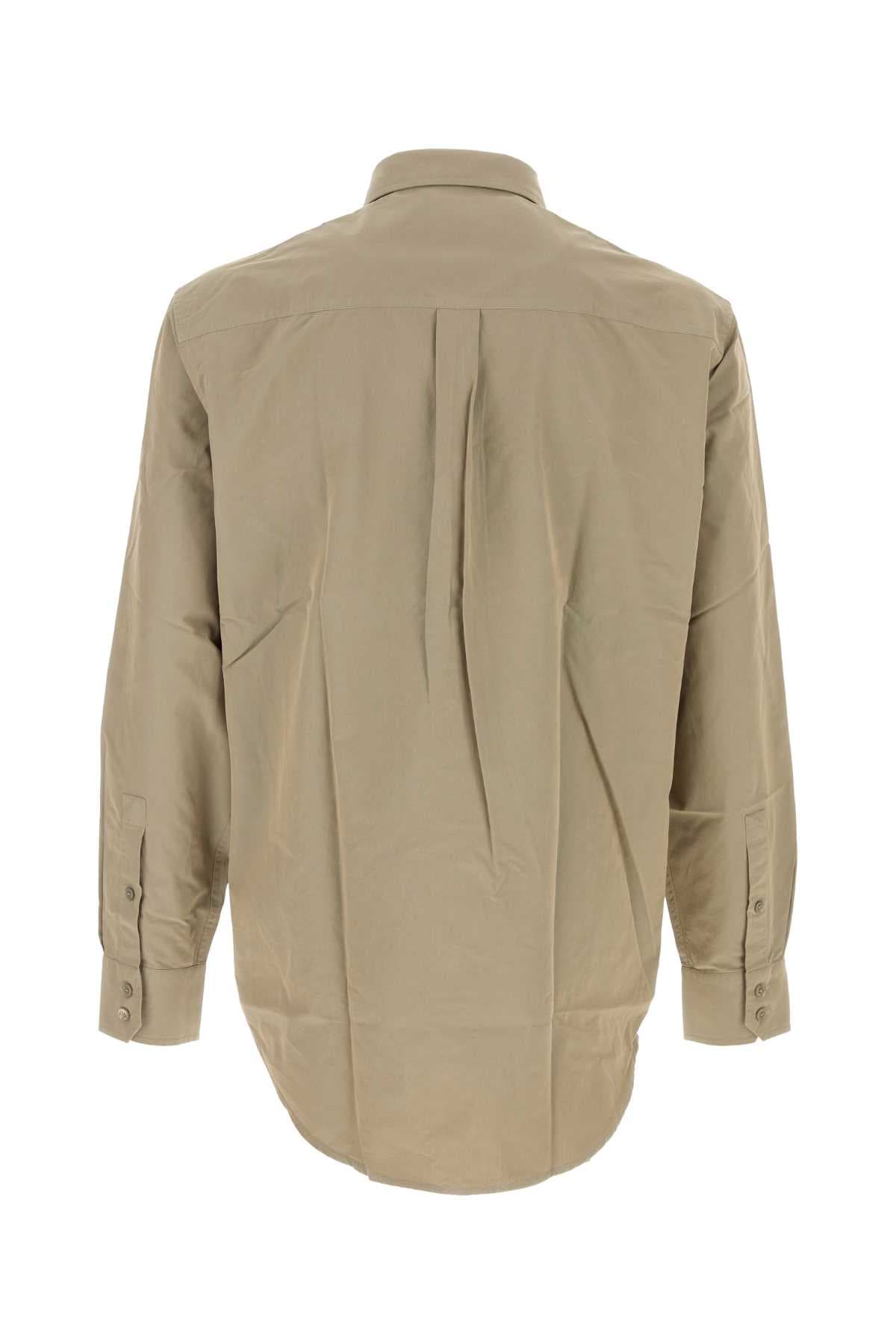 Khaki poplin shirt - мініатюра 2