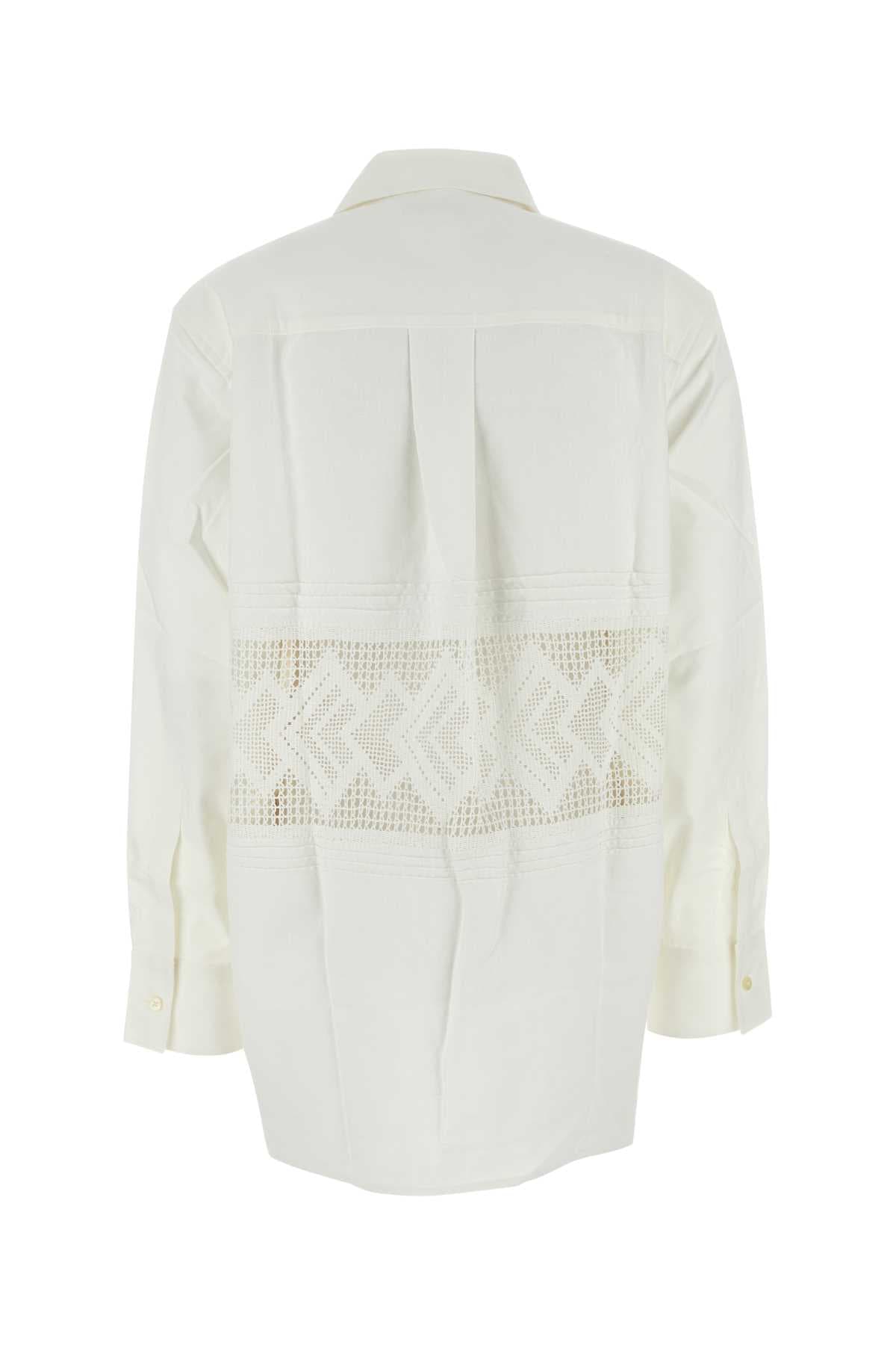 White cotton shirt - мініатюра 2