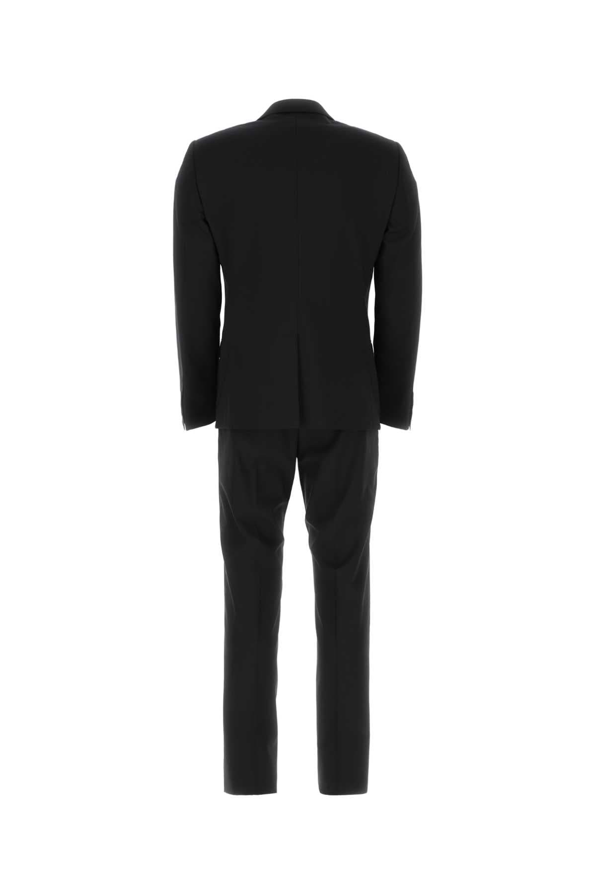Black stretch wool tuxedo - мініатюра 2