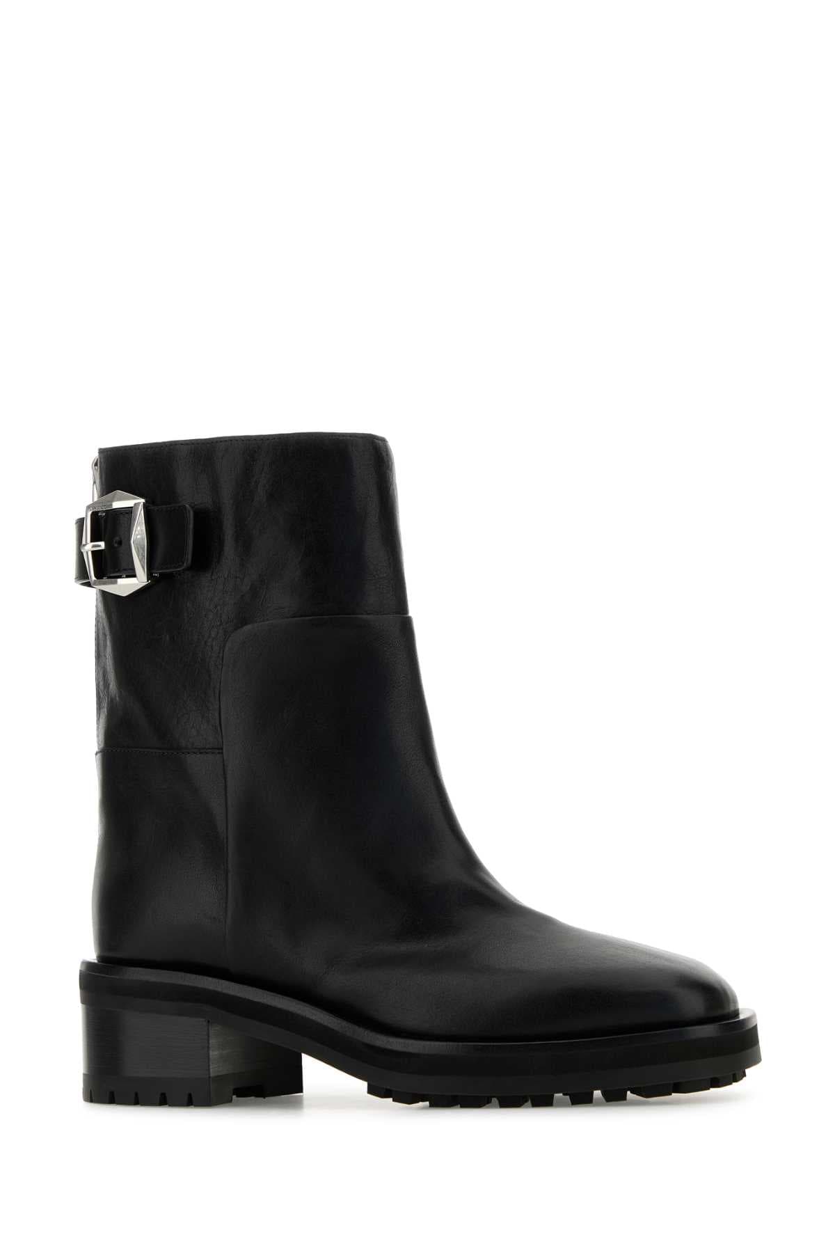 Black leather Brooklyn ankle boots - мініатюра 2