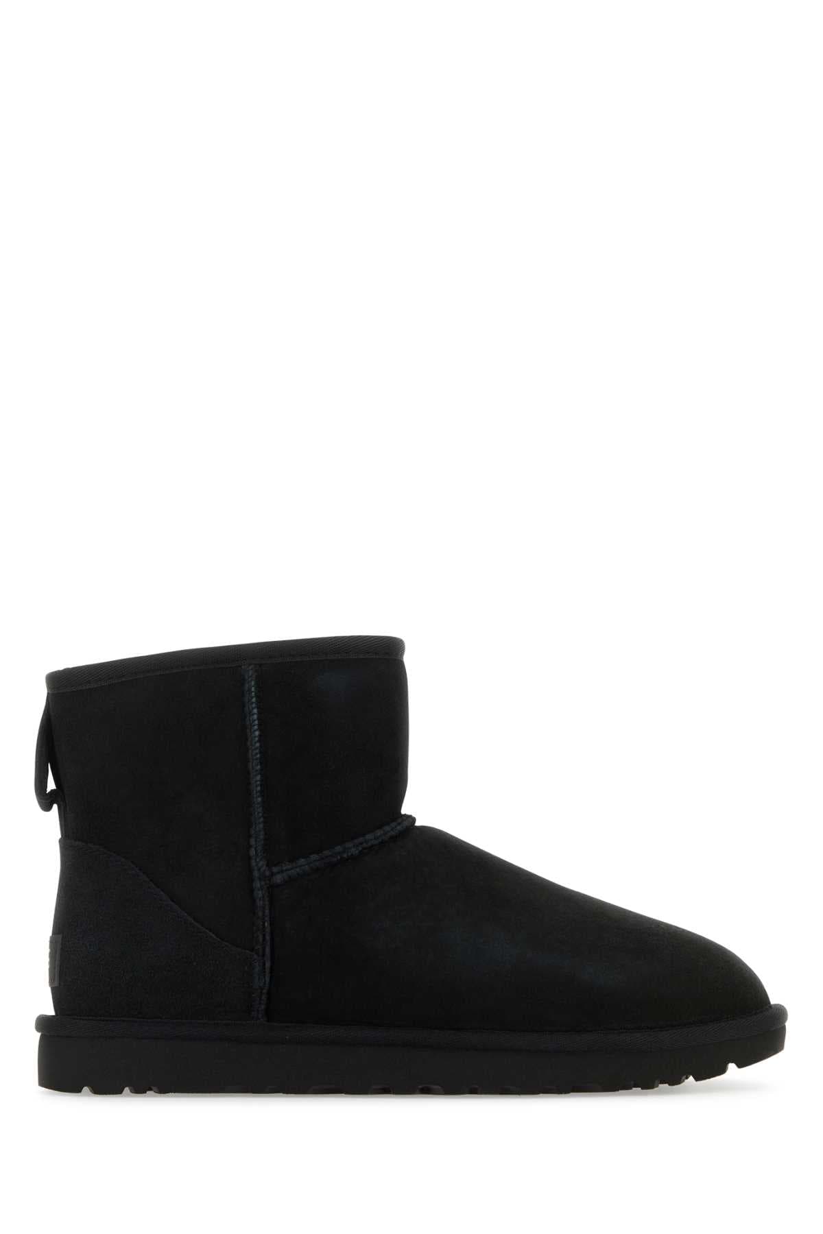Black suede Classic Mini II ankle boots