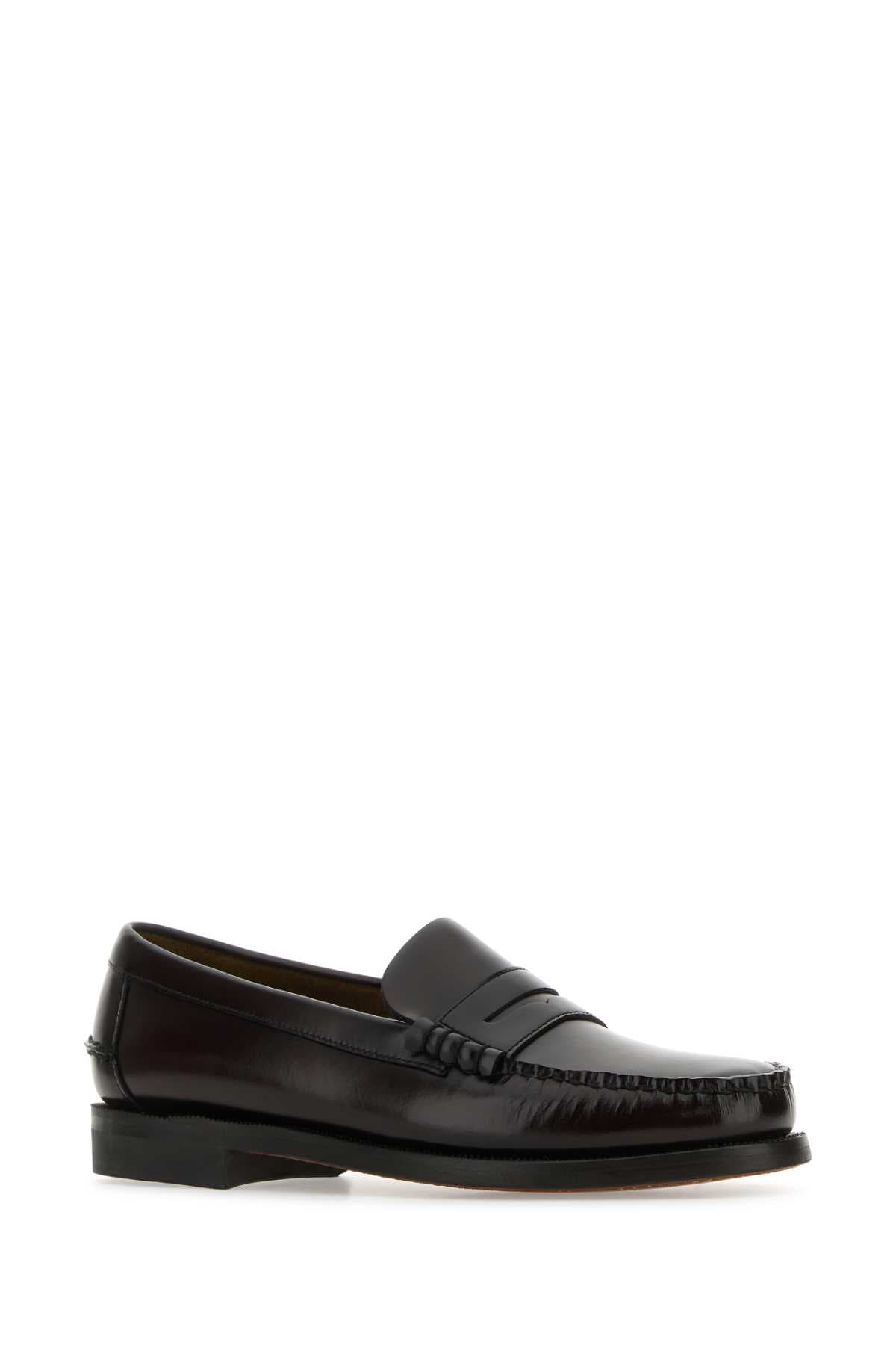 Chocolate leather Classic Dan loafers - мініатюра 2