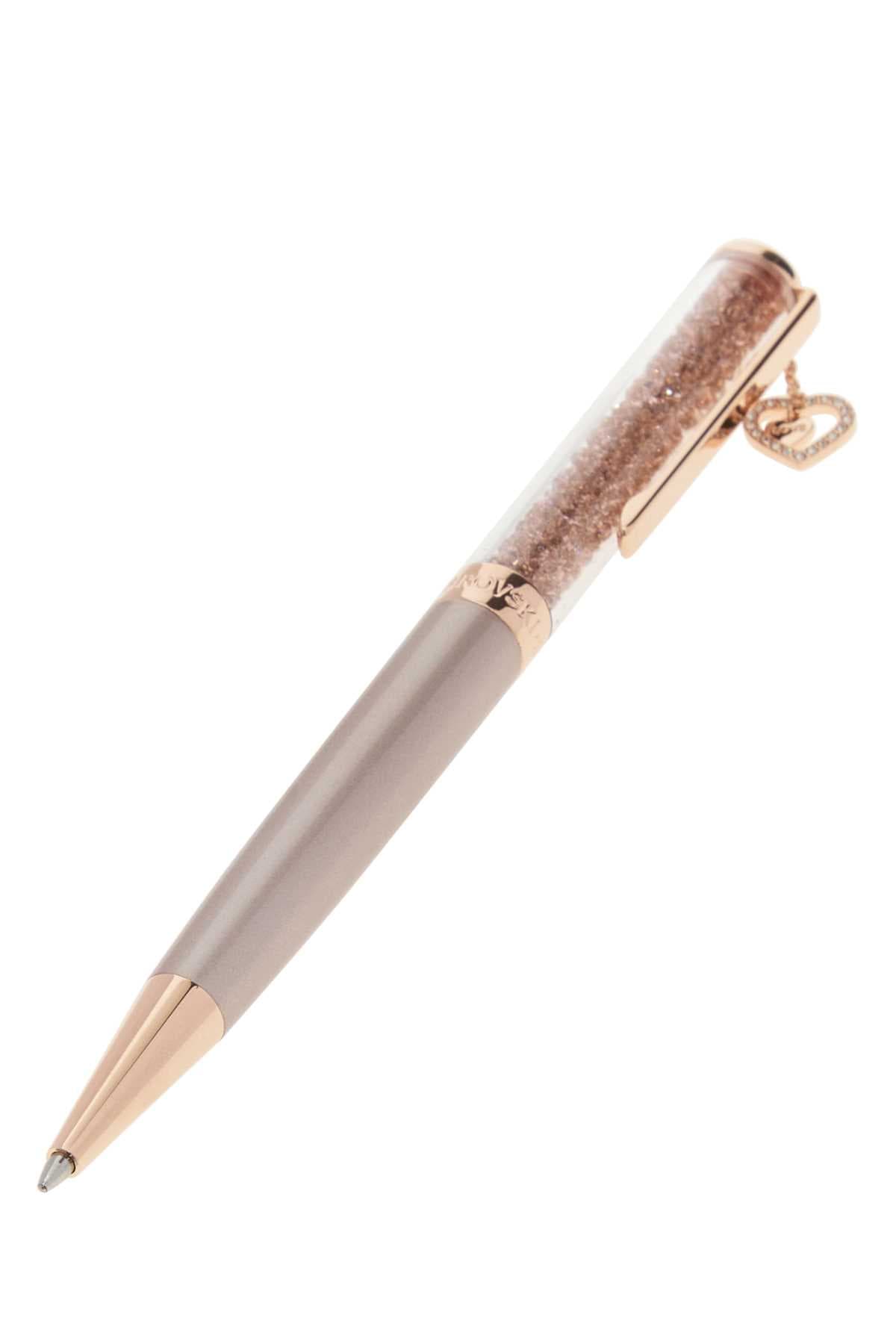 Pink metal and resin Crystalline ballpoint pen - мініатюра 2