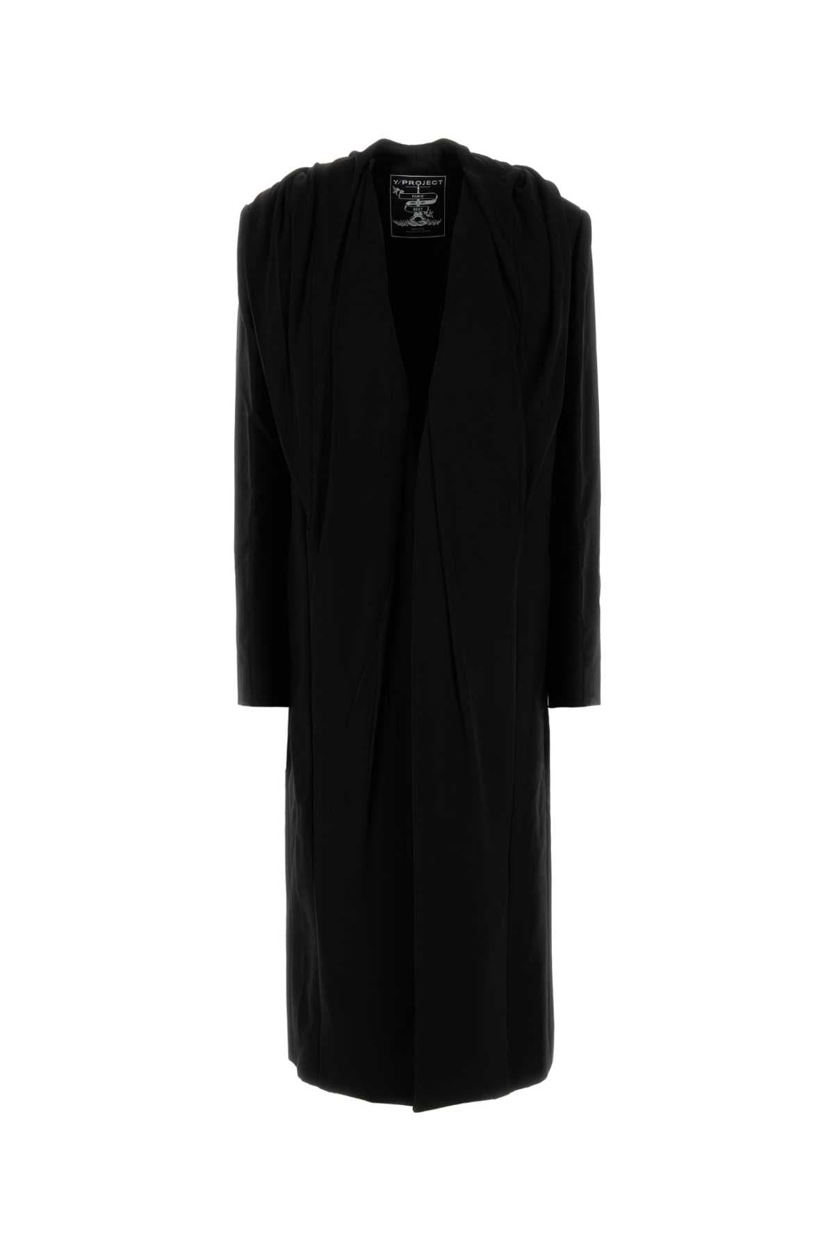 Black cotton coat