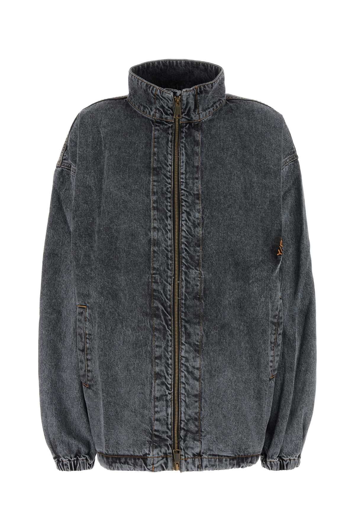 Black denim jacket