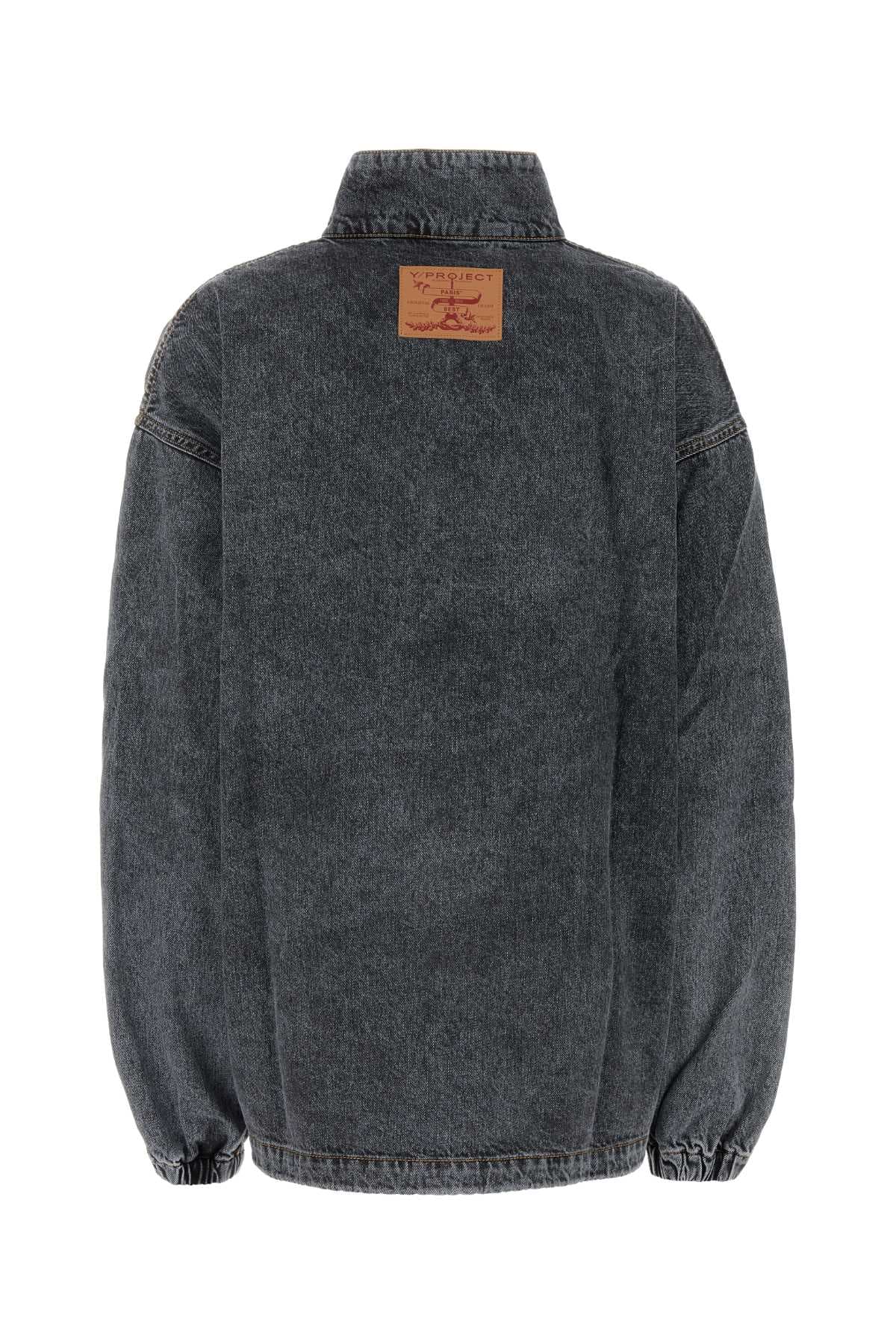 Black denim jacket - мініатюра 2