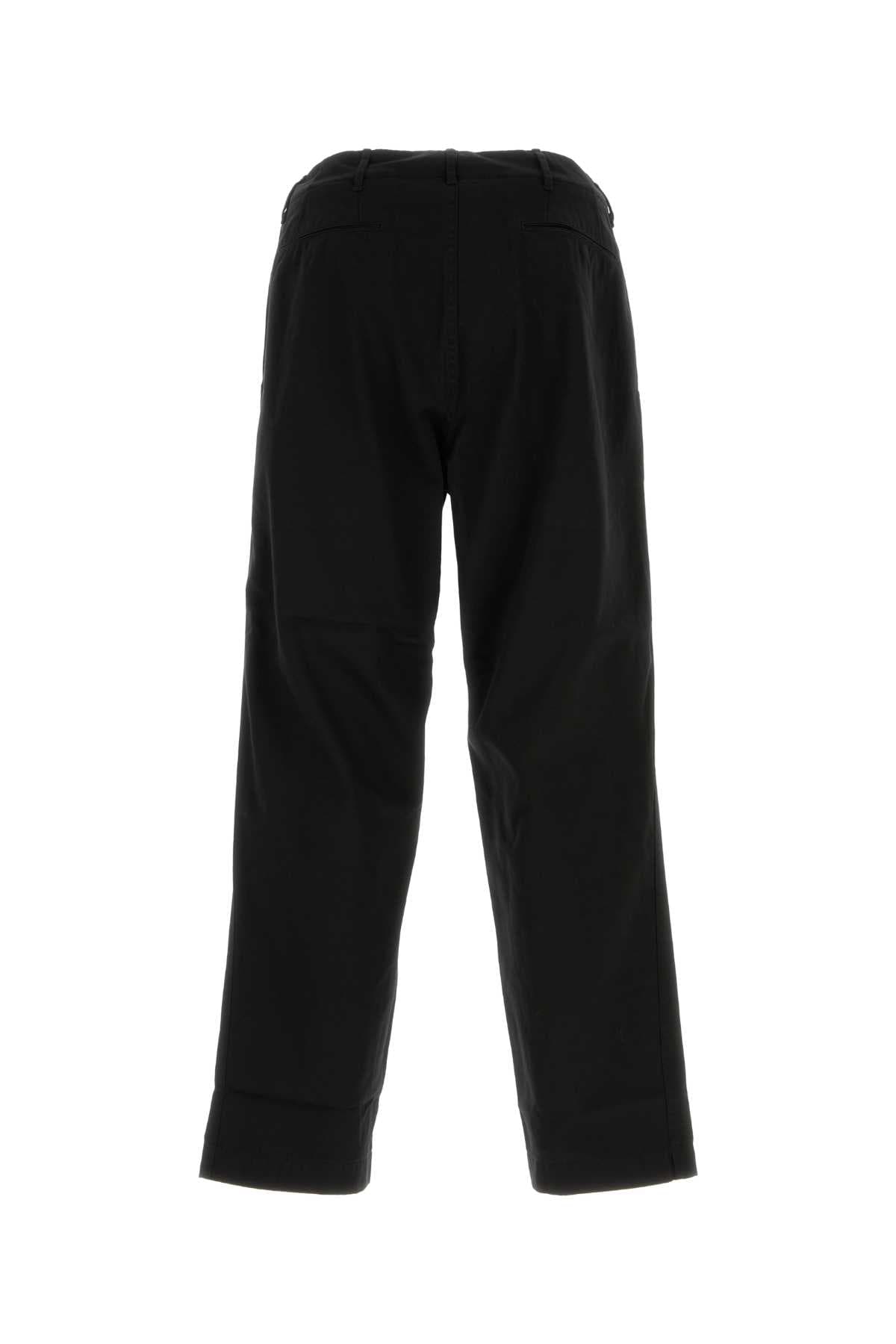Black cotton blend pant - мініатюра 2