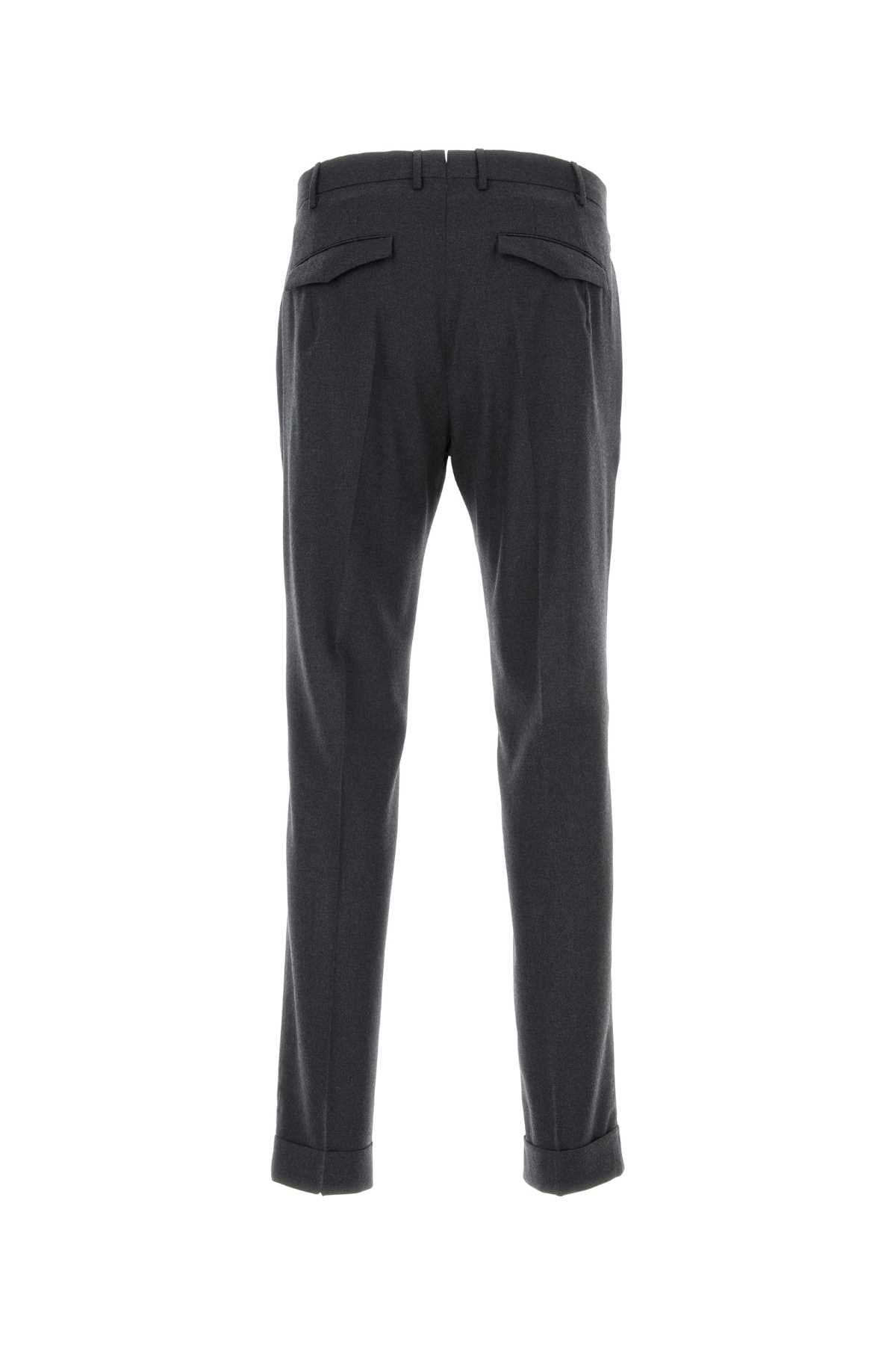 Dark grey stretch wool pant - мініатюра 2