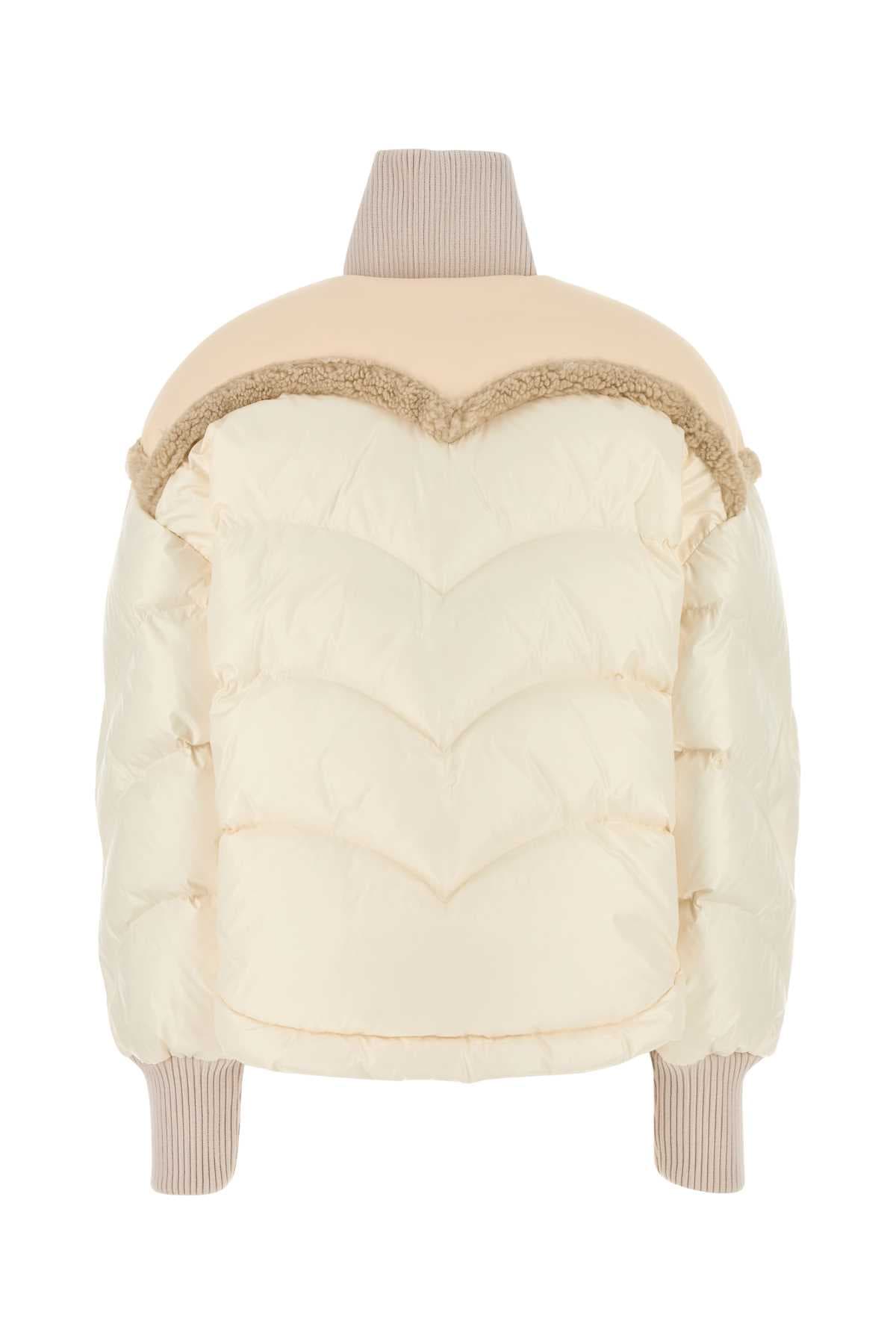 Ivory nylon Corazon down jacket - мініатюра 2