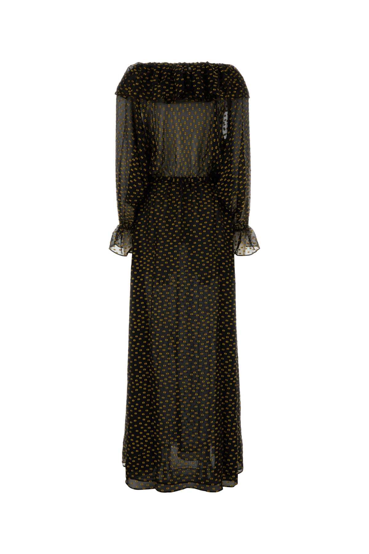 Embroidered silk blend Stadium dress - мініатюра 2