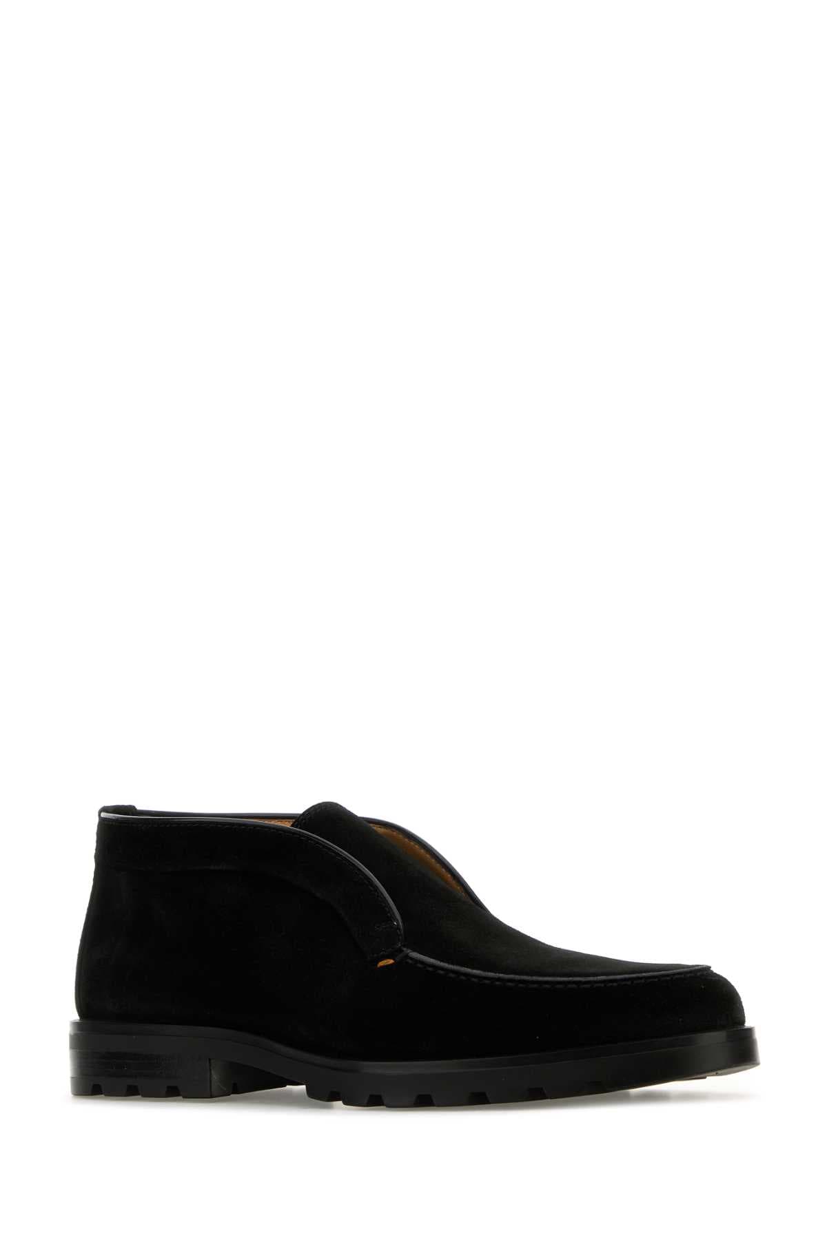 Black suede Desert slip-ons - мініатюра 2