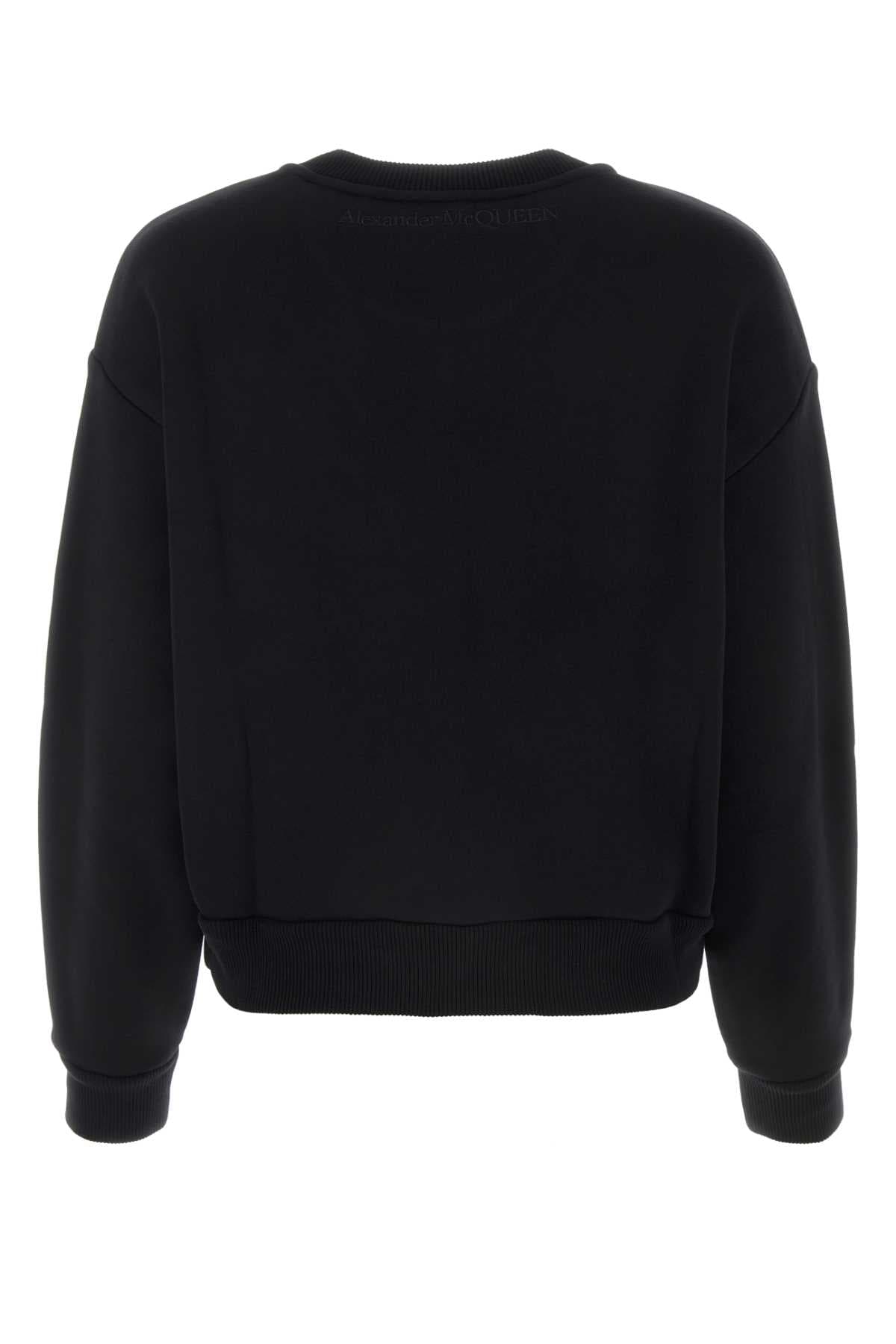 Black cotton sweatshirt - мініатюра 2