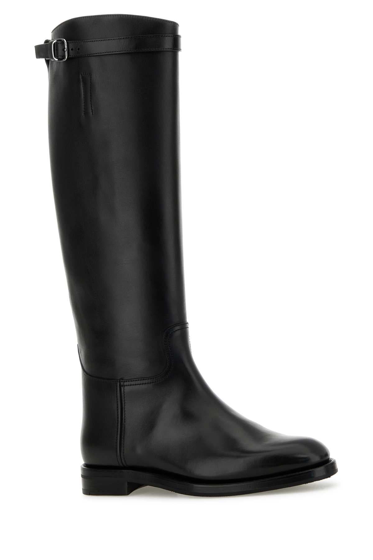 Black leather Michelle boots - мініатюра 2