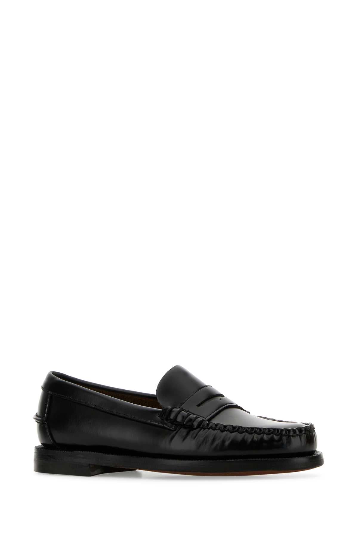 Black leather Classic Dan loafers - мініатюра 2