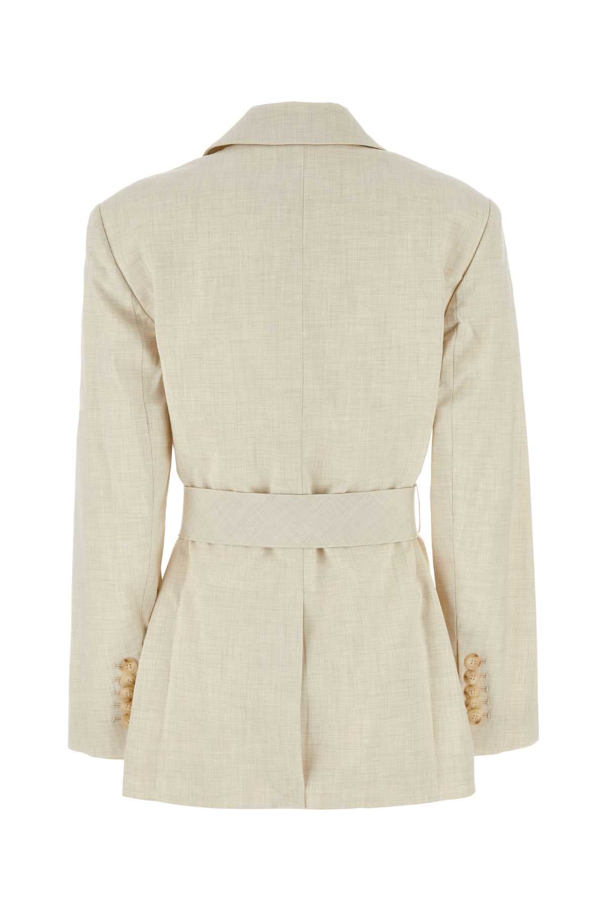 Sand stretch polyester blend Floris blazer - мініатюра 2