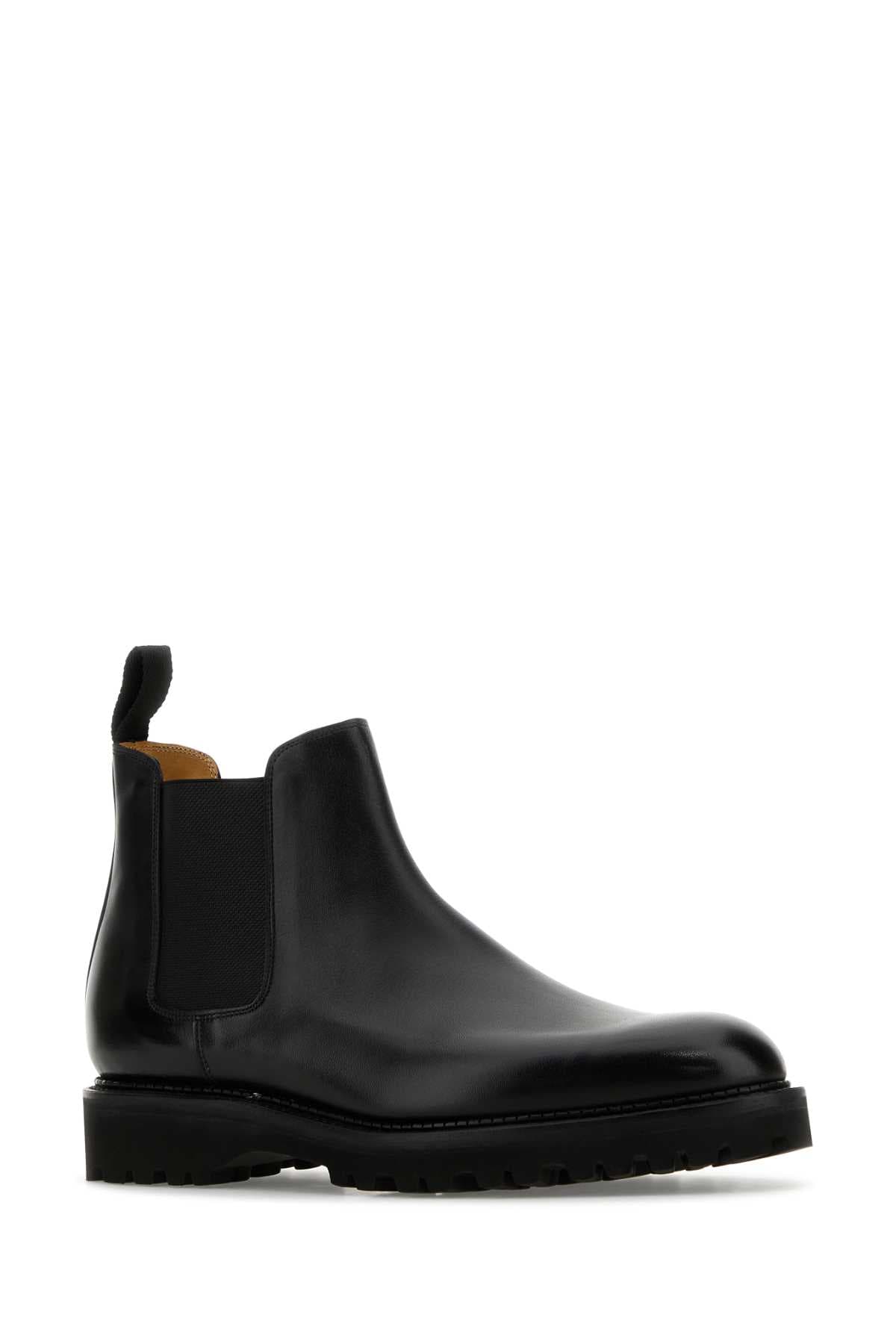 Black leather Lawry ankle boots - мініатюра 2