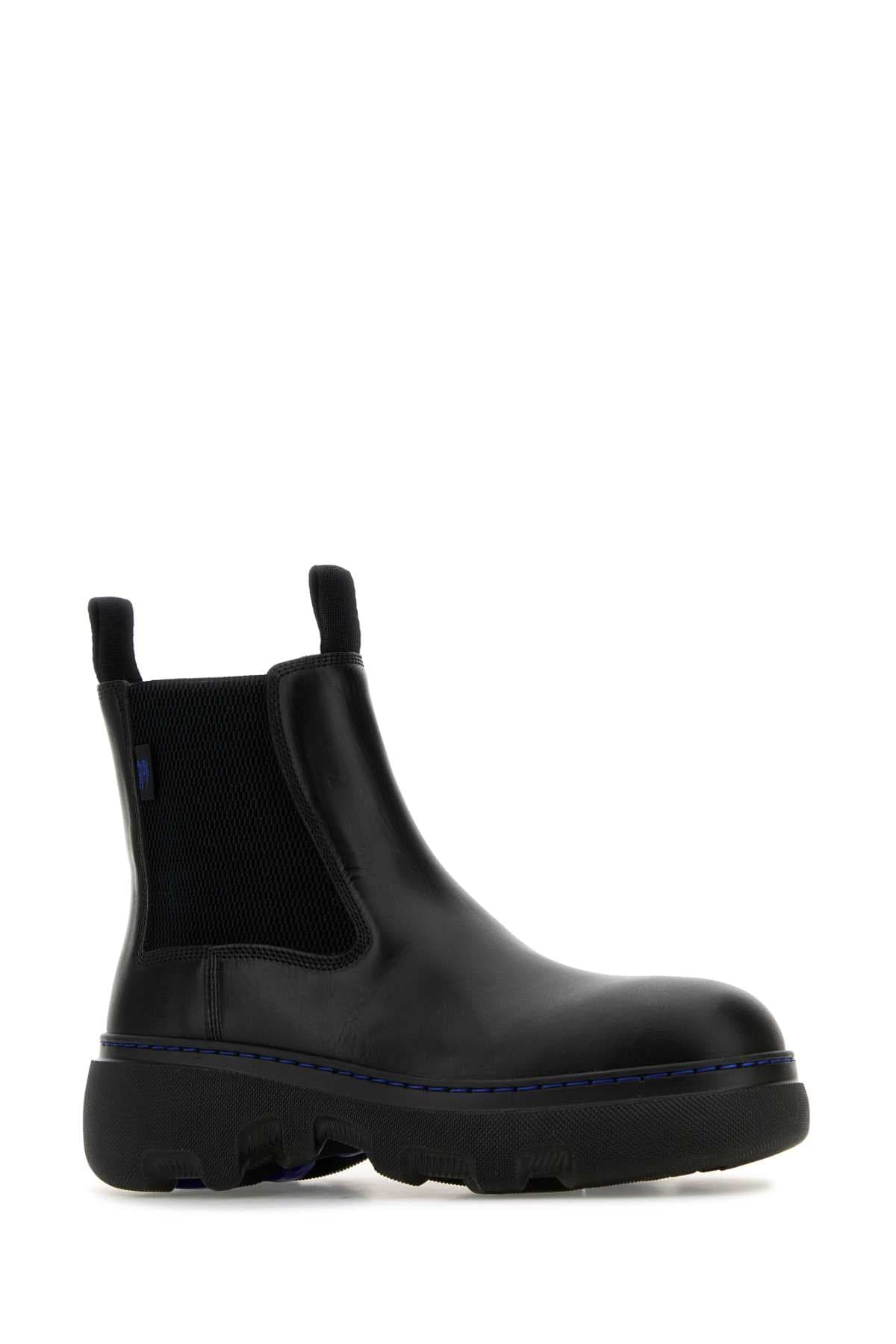 Black leather ankle boots - мініатюра 2