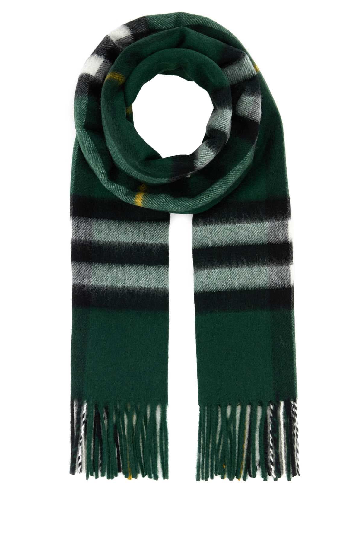 Embroidered cashmere scarf