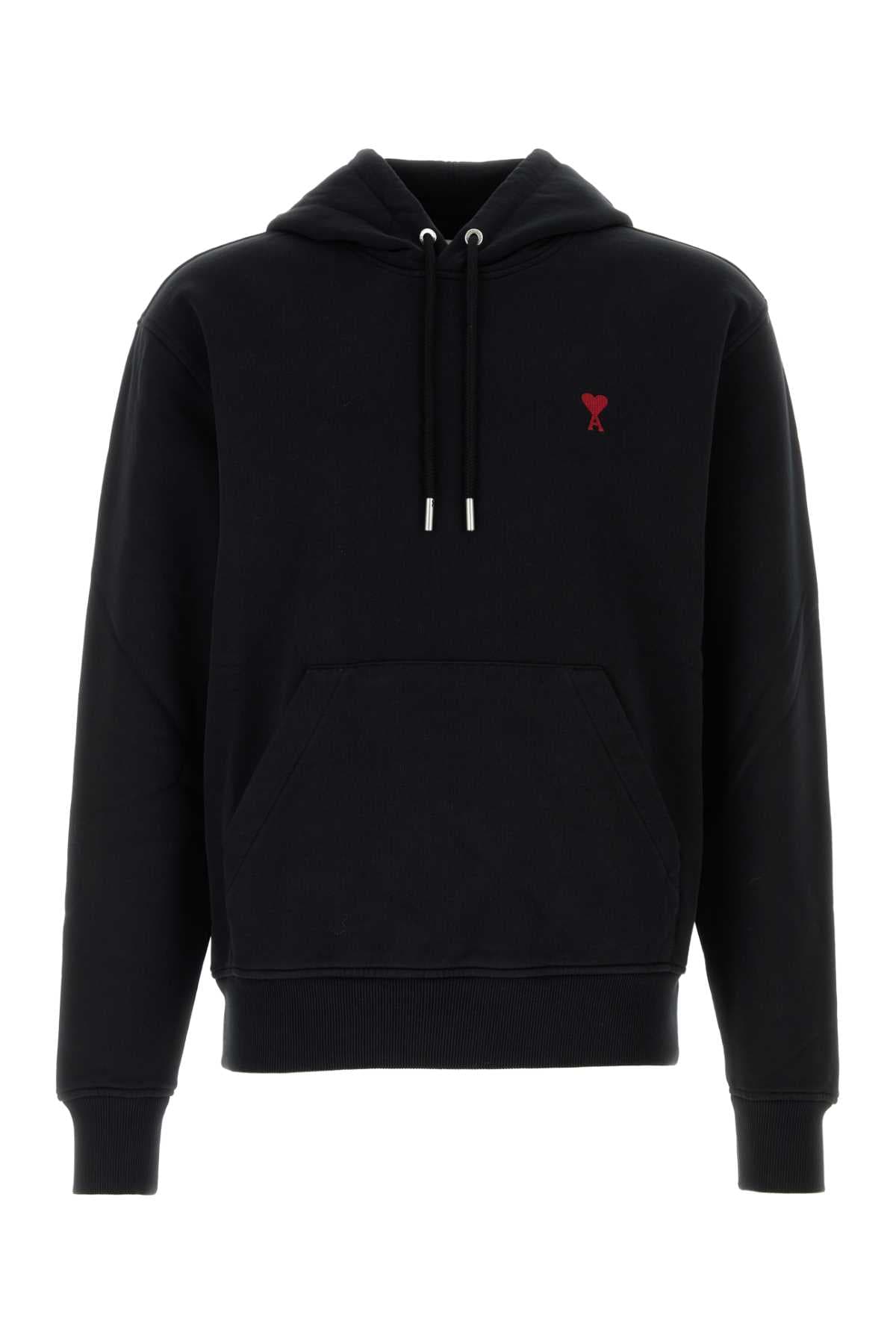 Black cotton sweatshirt