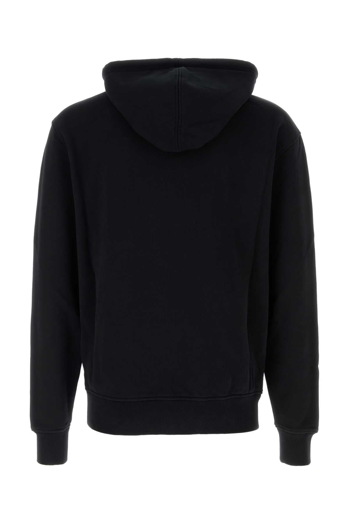 Black cotton sweatshirt - мініатюра 2