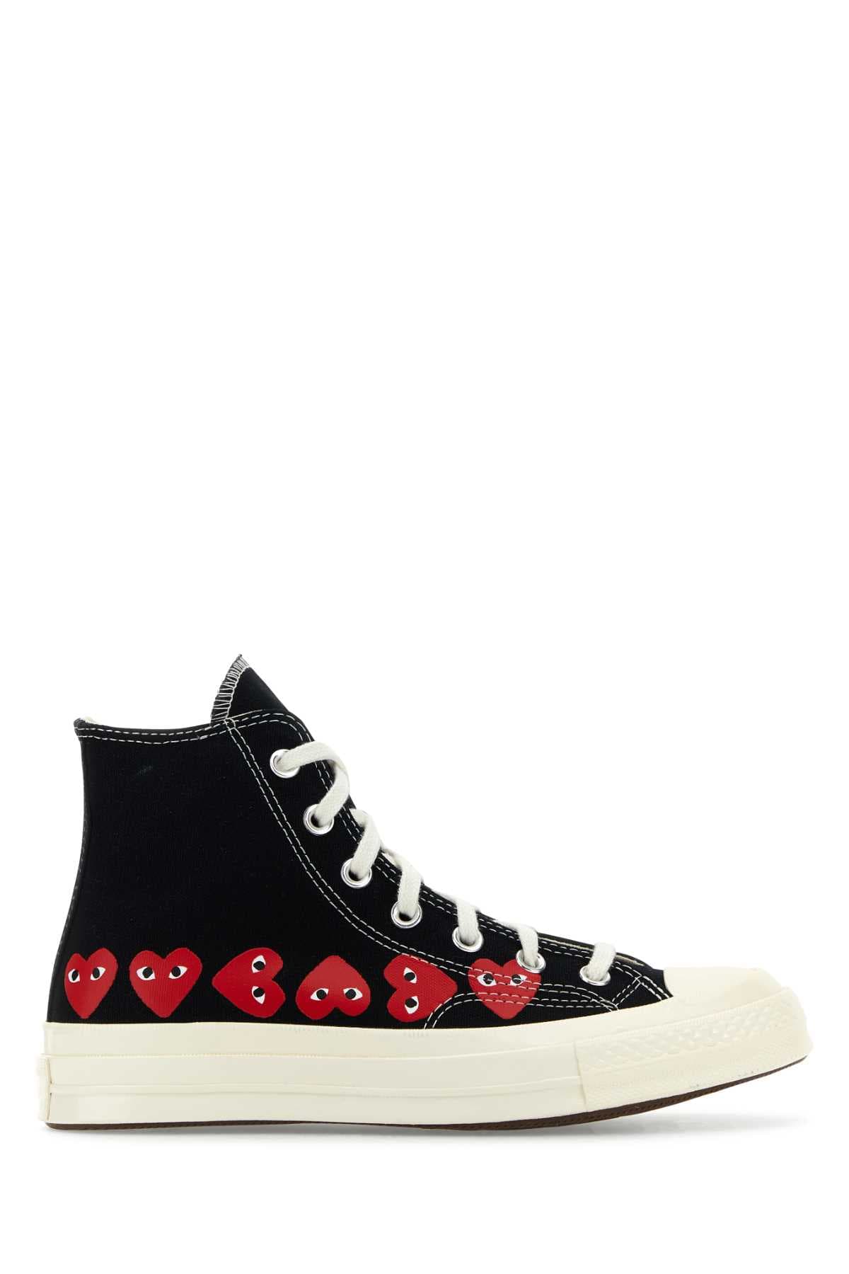Black canvas Comme Des Garçons X Converse sneakers