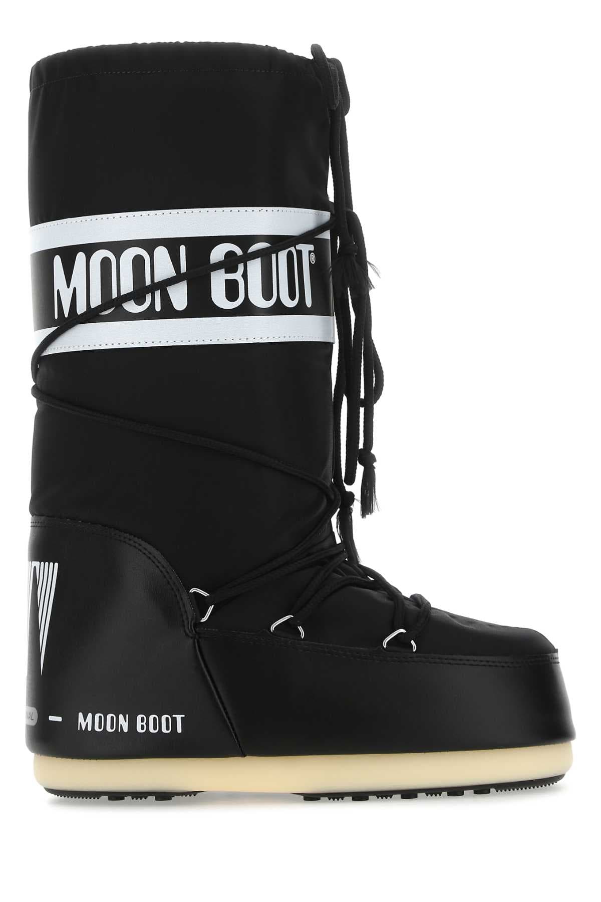 Black nylon Icon boots