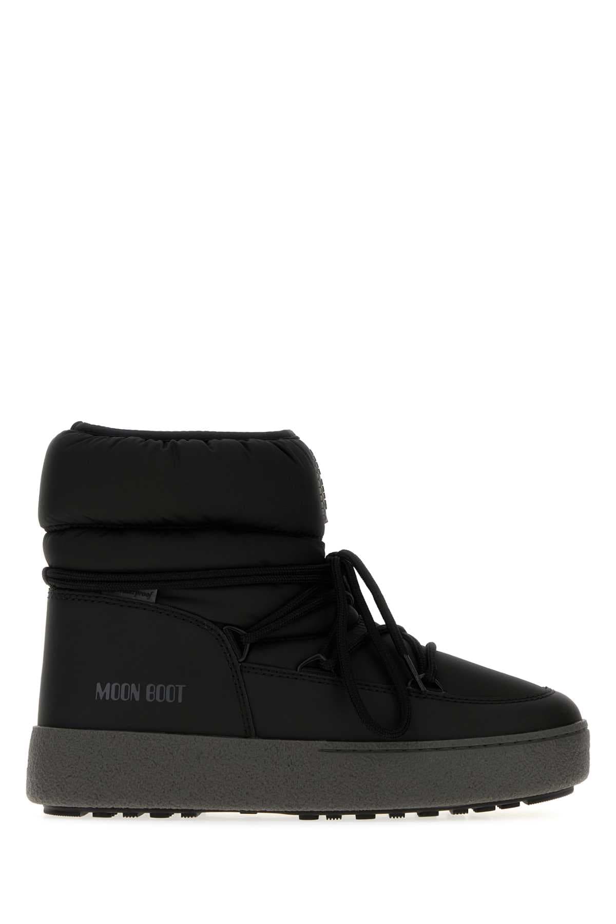 Black fabric synthetic leather LTrack Low ankle boots