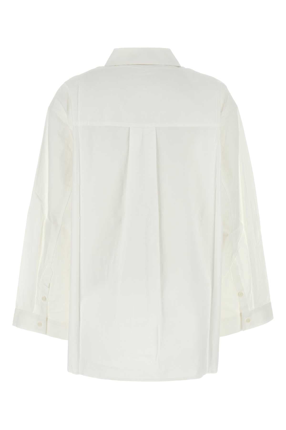 White poplin Winslow oversize shirt - мініатюра 2