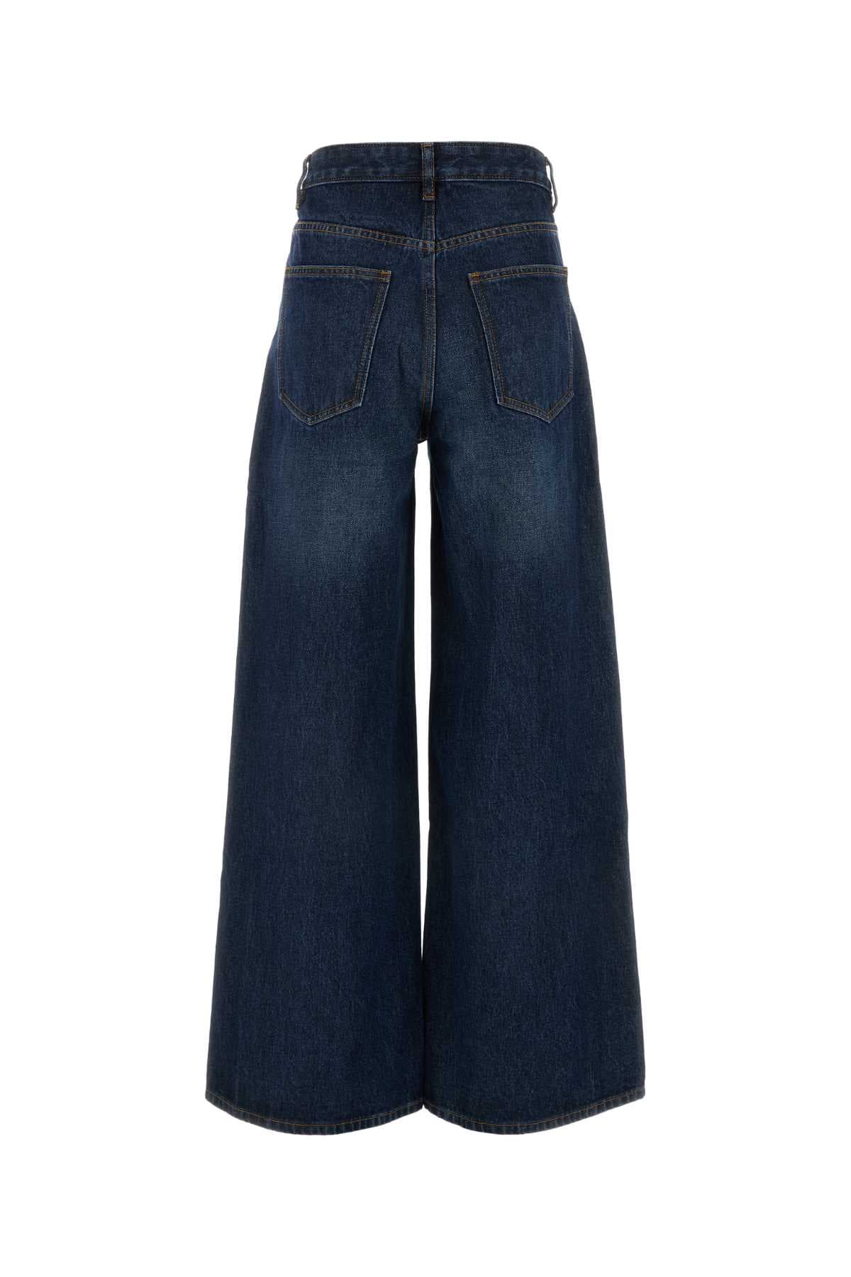 Two-tone denim Palma wide-leg jeans - мініатюра 2