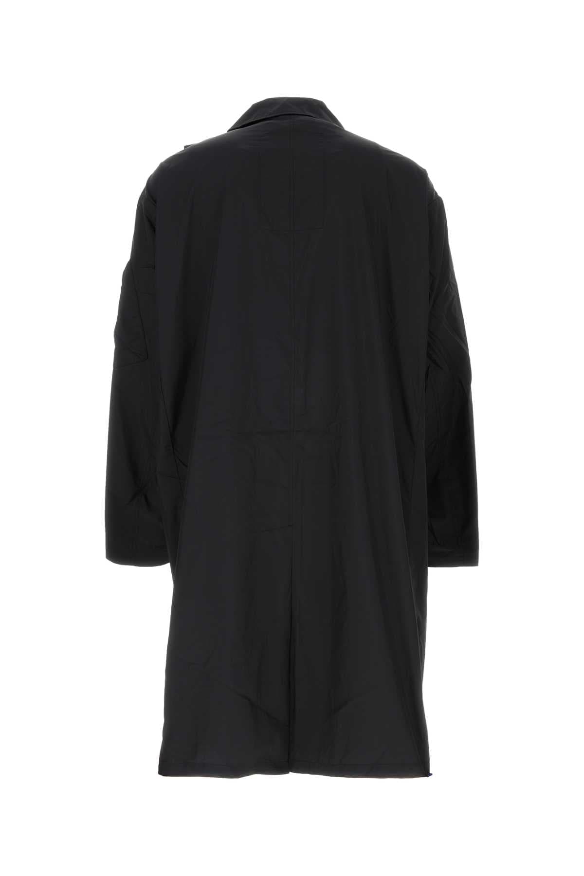Black polyester coat - мініатюра 2