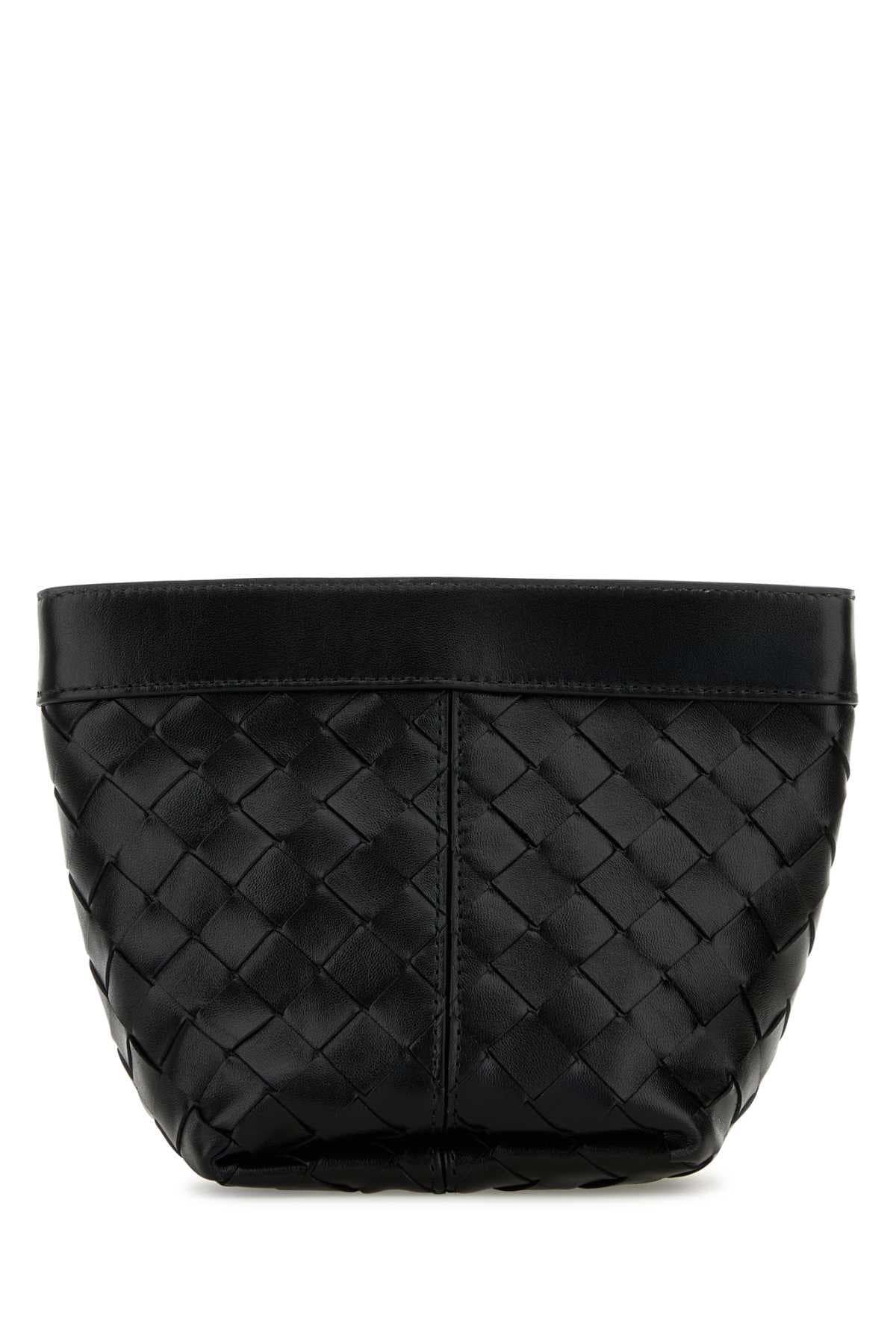 Black leather small Flip Flap pouch
