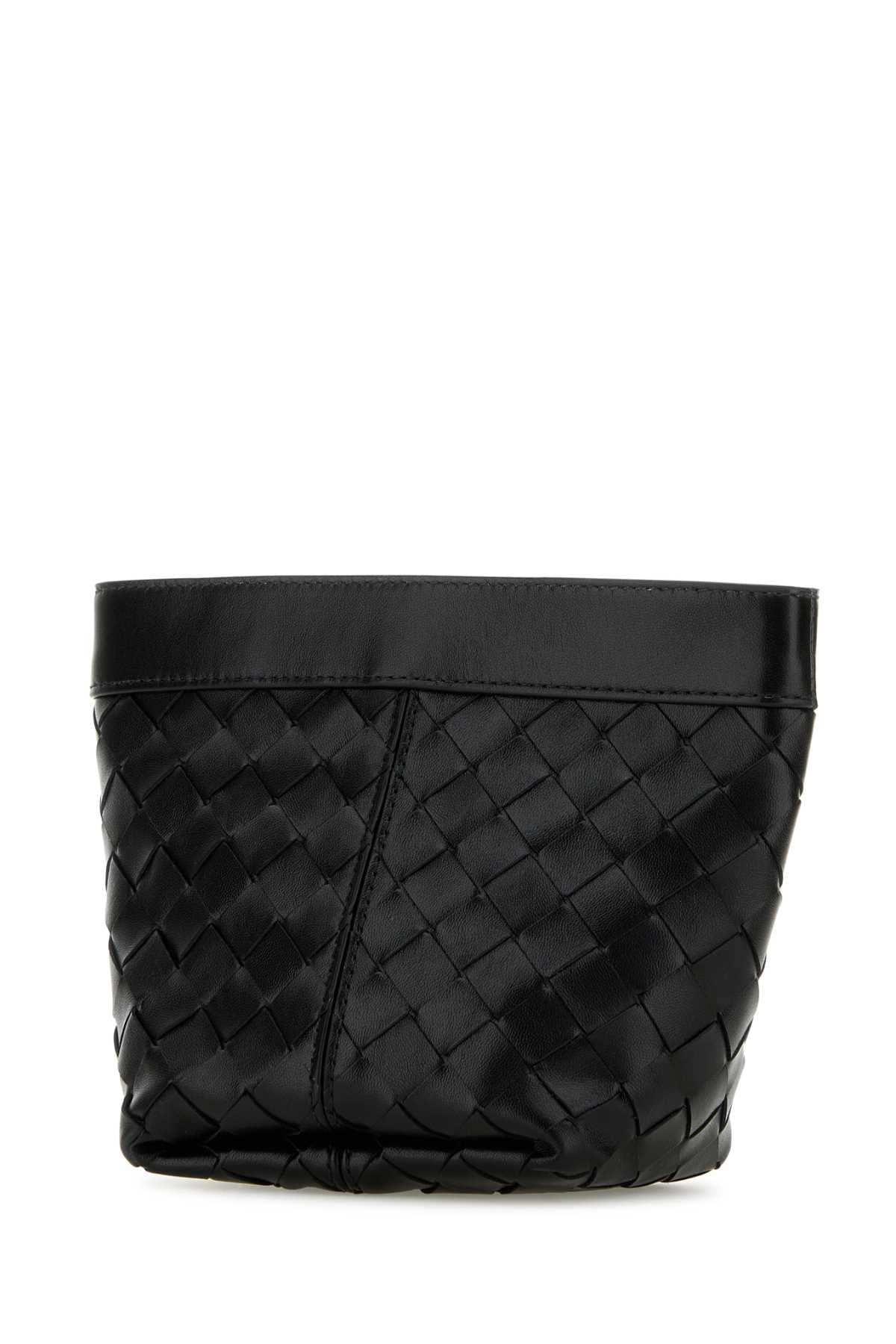 Black leather small Flip Flap pouch - мініатюра 2