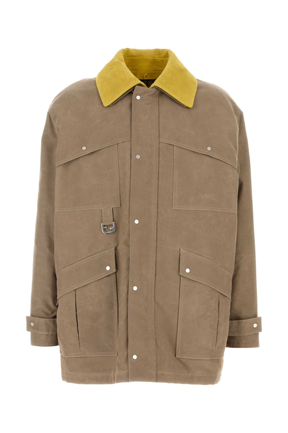 Cappuccino canvas coat