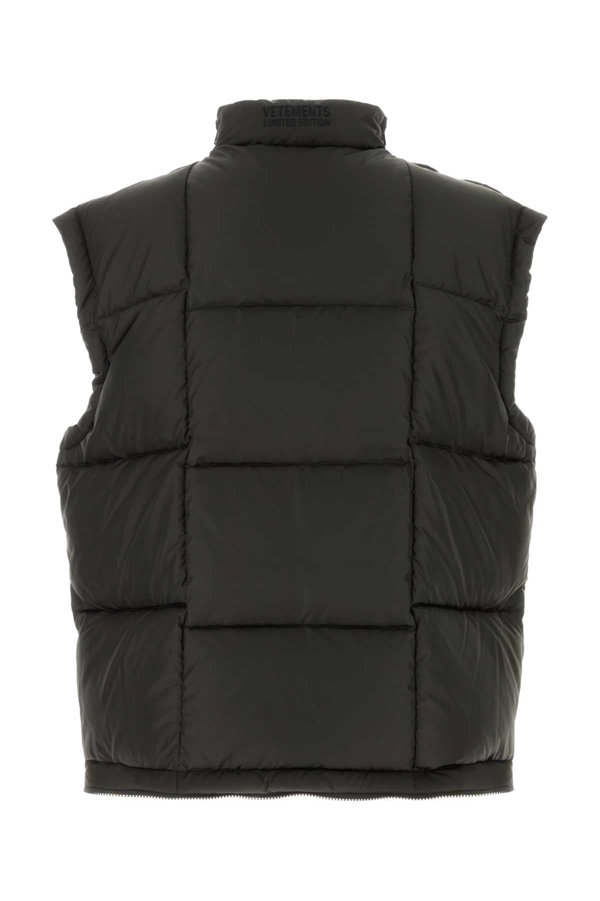 Dark brown polyester down jacket - мініатюра 2