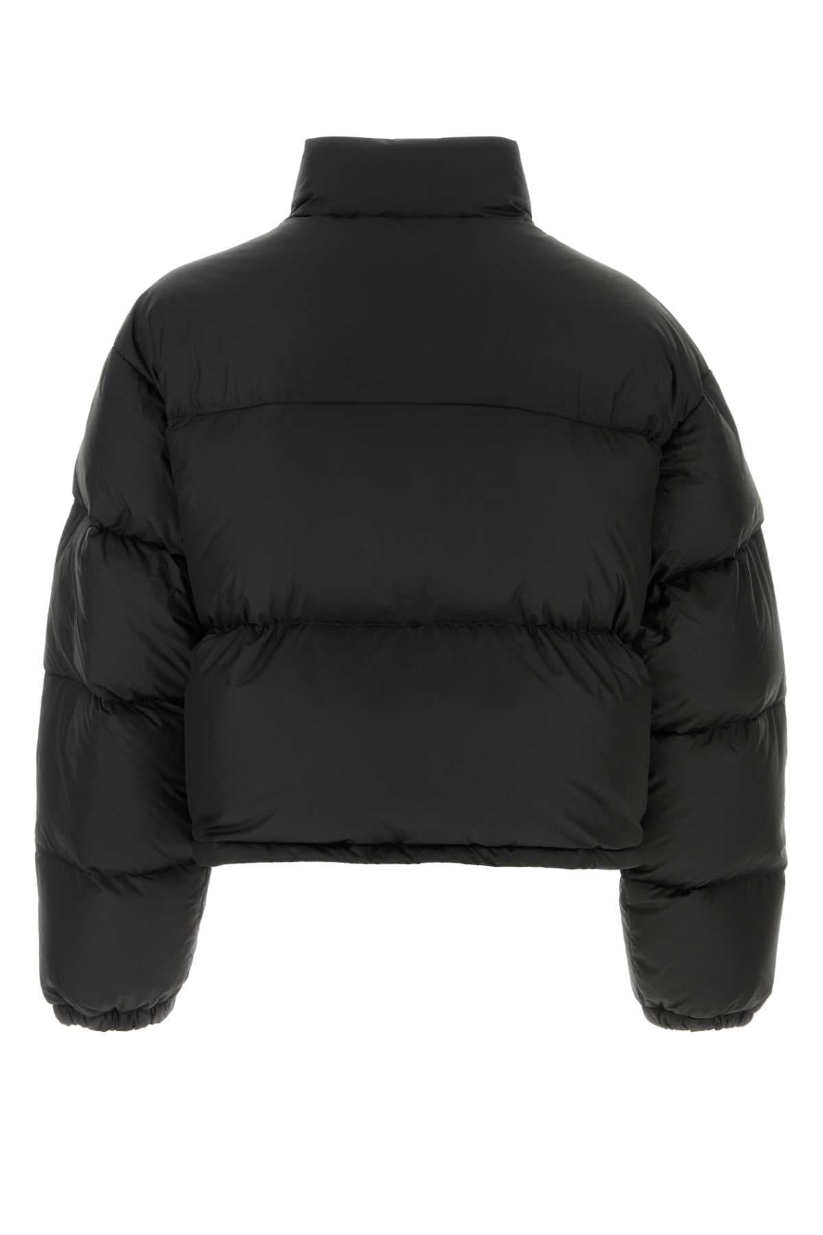 Black polyester down jacket - мініатюра 2