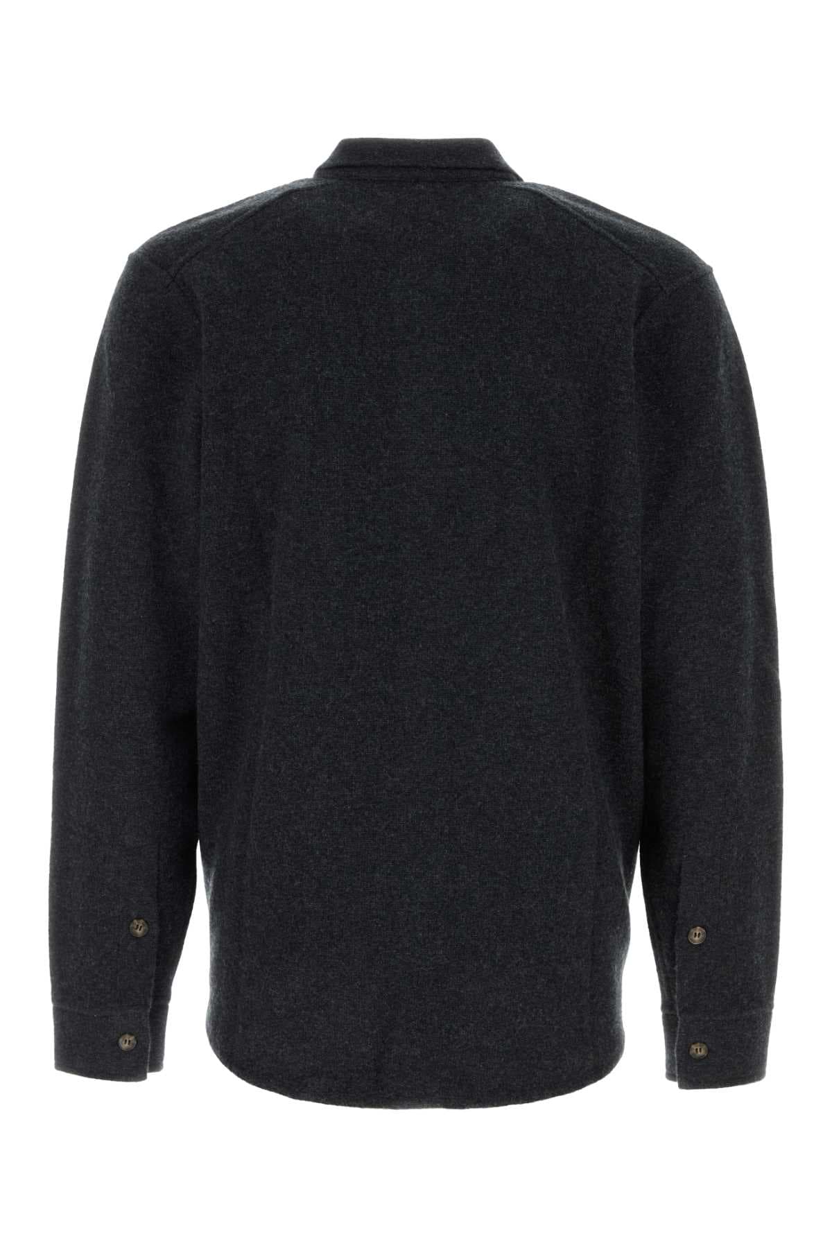 Midnight blue cashmere Minsk shirt - мініатюра 2