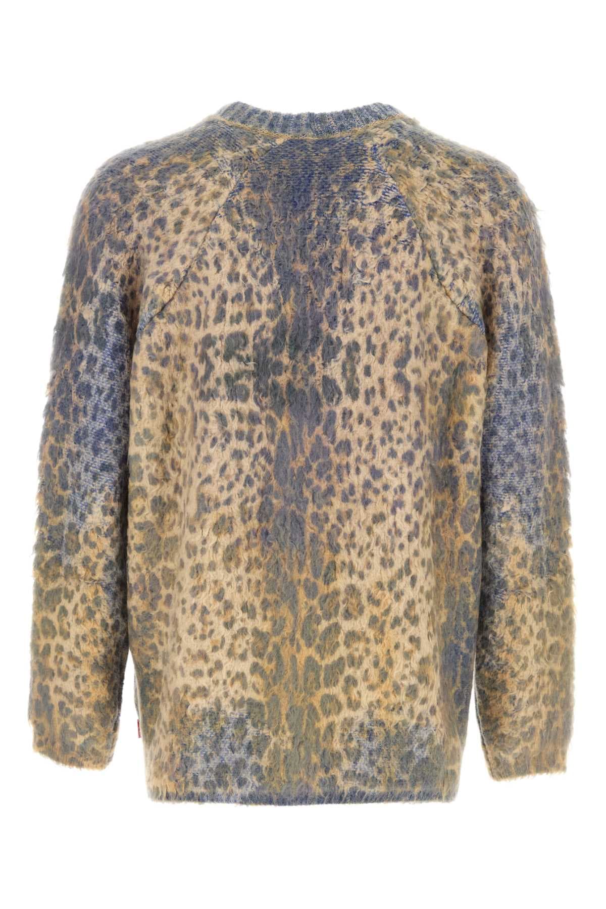 Printed cotton blend cardigan - мініатюра 2
