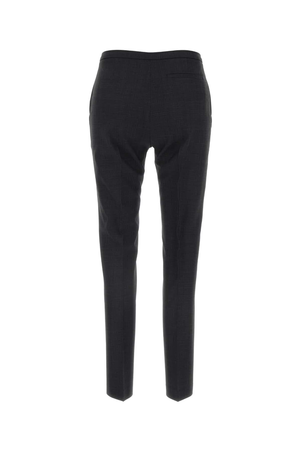 Dark grey stretch polyester blend pant - мініатюра 2