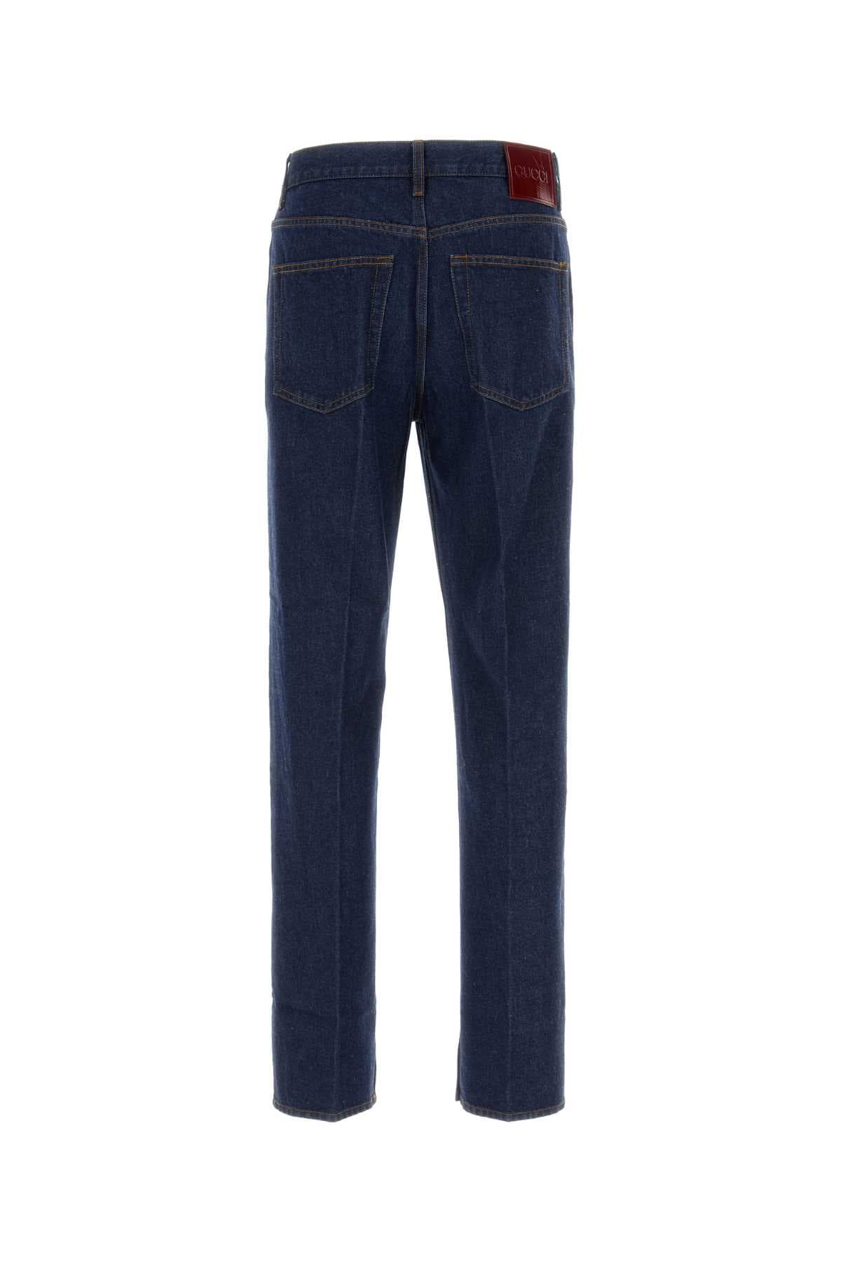 Dark blue denim jeans - мініатюра 2