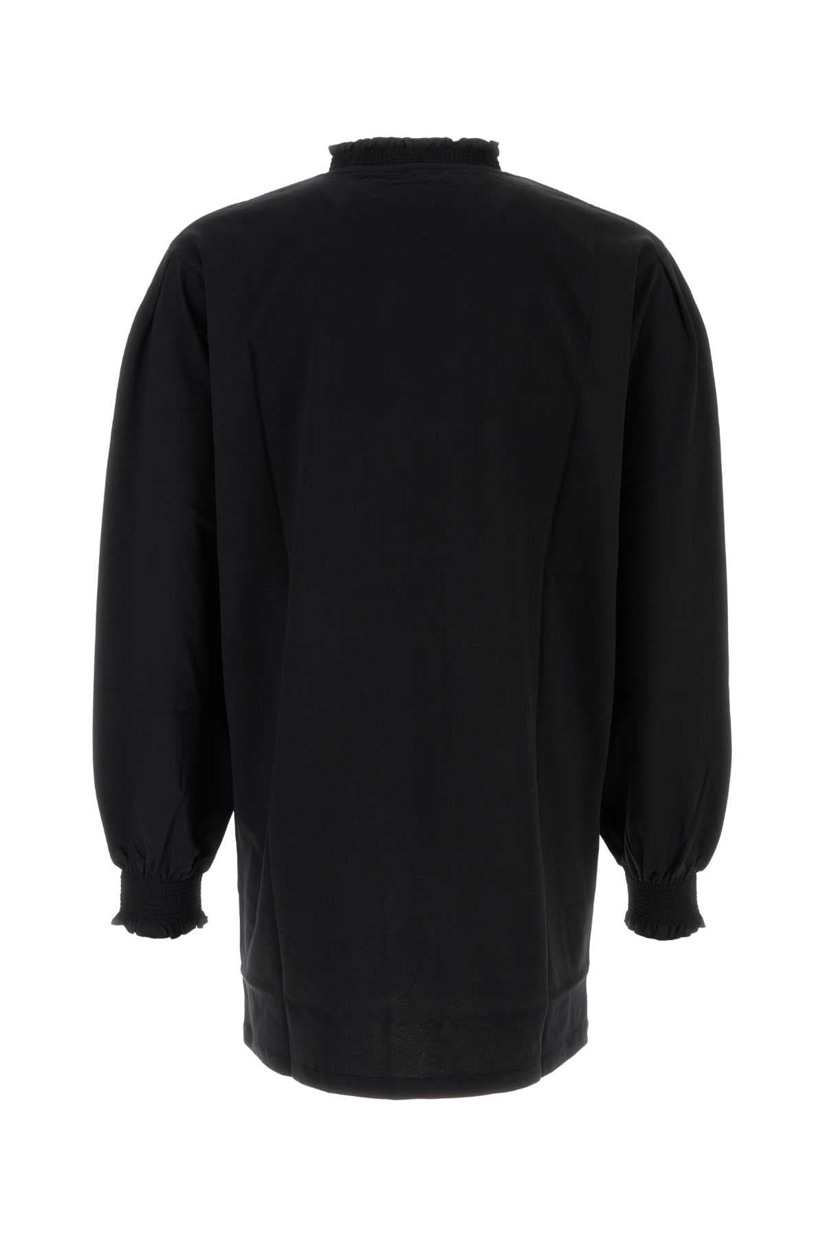 Black cotton t-shirt - мініатюра 2