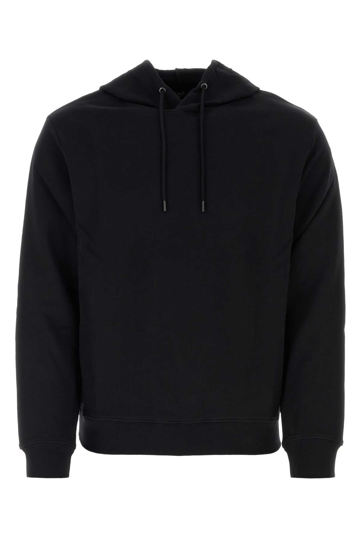 Black cotton sweatshirt