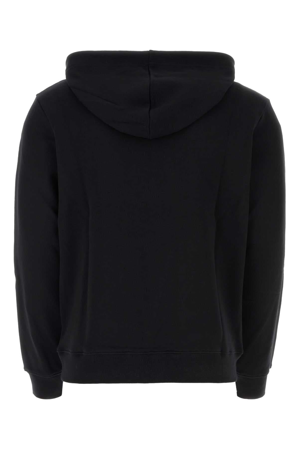 Black cotton sweatshirt - мініатюра 2