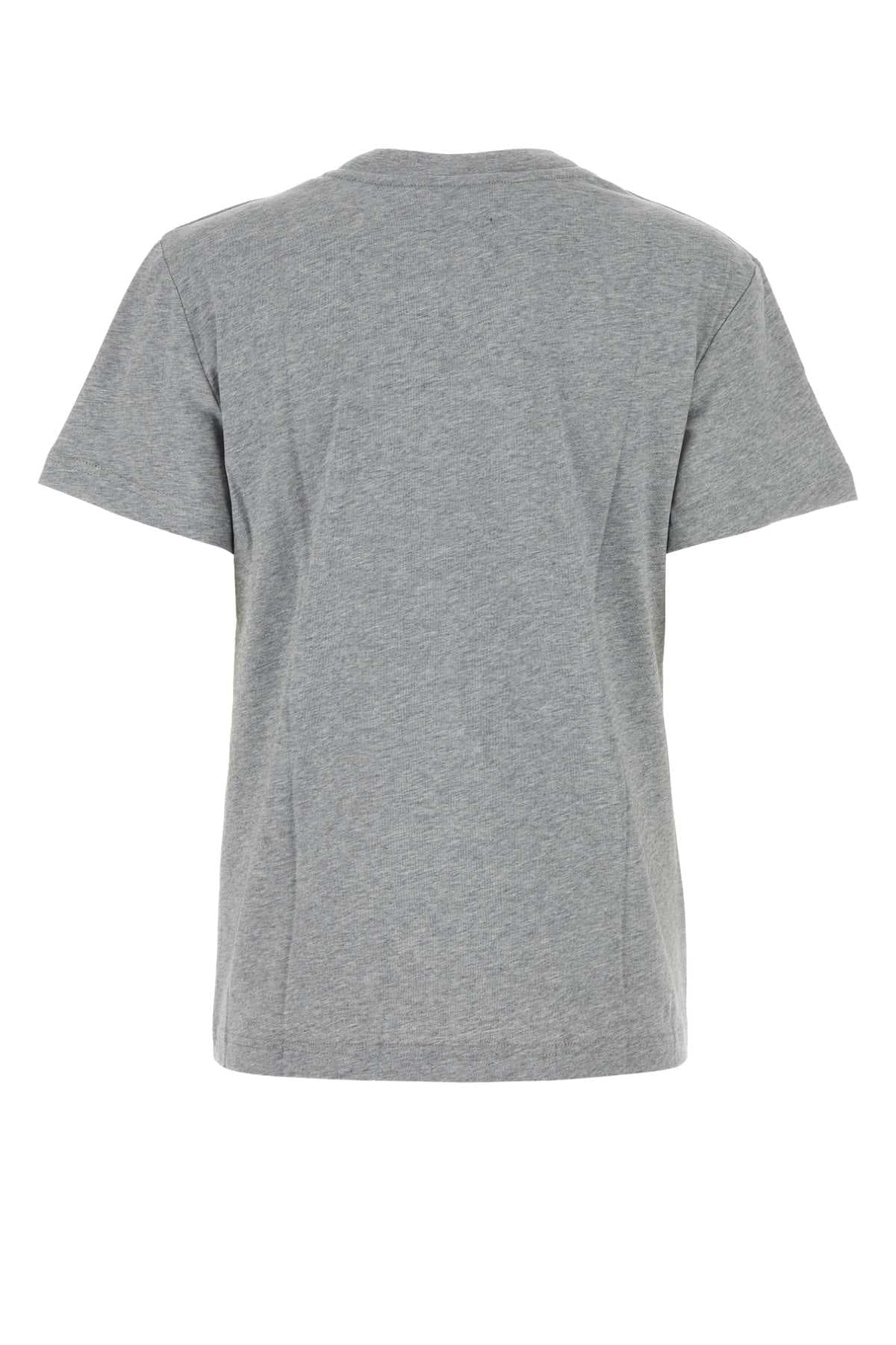 Melange grey cotton t-shirt - мініатюра 2